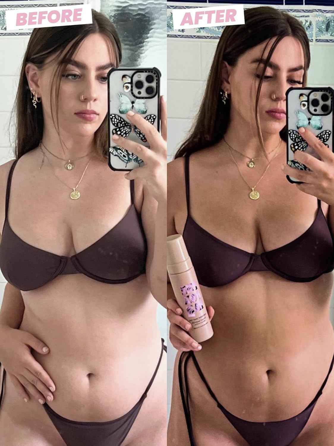 The Fox Tan One-Night Only Instant Tan Wash-Off Mousse, Fast Drying, Temporary Tan Formula For Face & Body, Vegan & Cruelty Free, 200mL