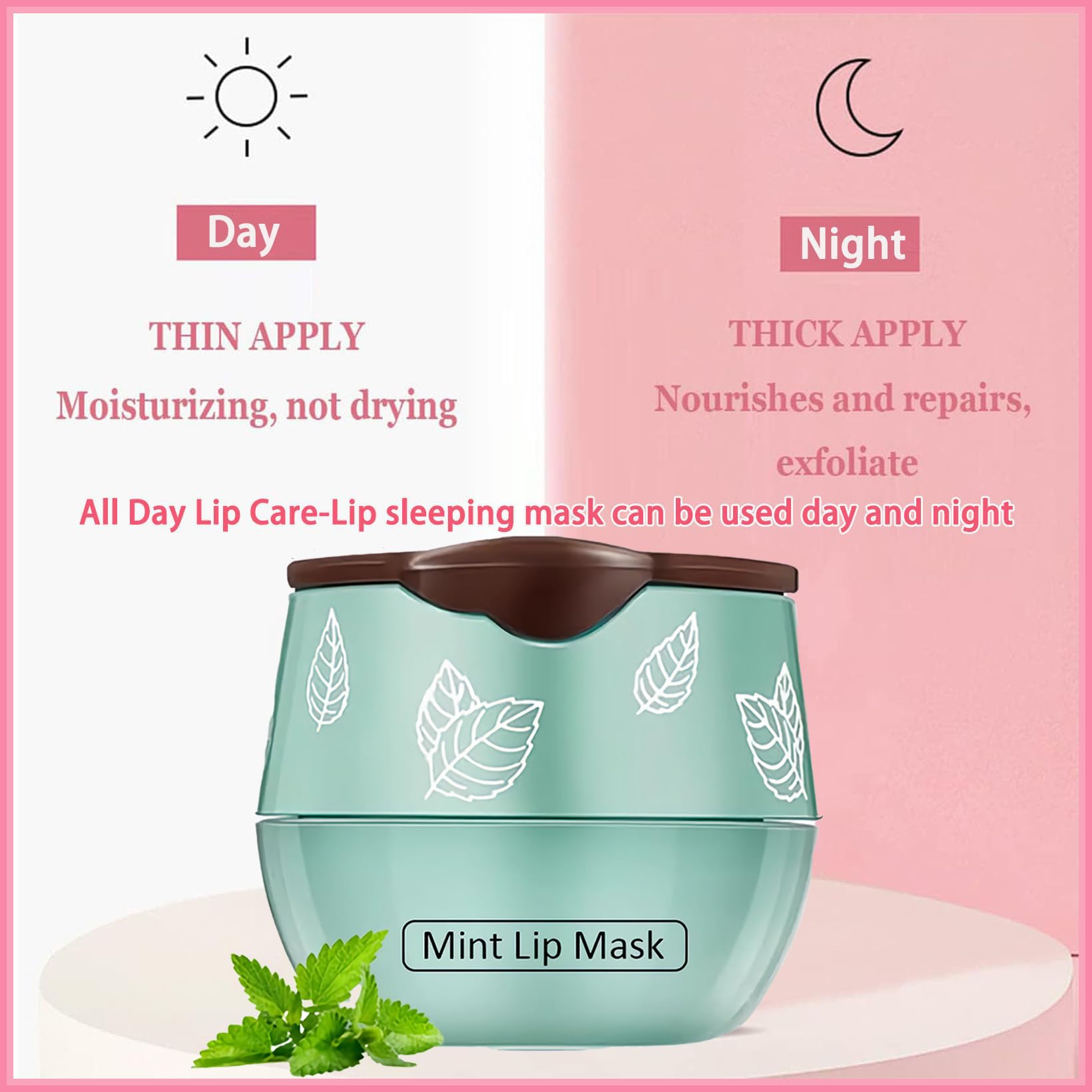 Tnoctuh 4 PCS Bee Lip Balm Lip Mask Honey Pot, Coconut Honey Mint Grape Moisturizing Sleeping Lip Mask Overnight with Sticks, Lip Balm Exfoliating Prevention Dry and Crack Lip Scrubs