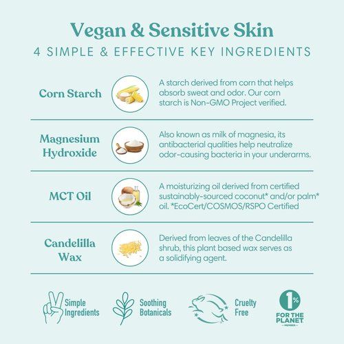 HUMBLE BRANDS Aluminum-Free Deodorant, Vegan and Cruelty- free, Formulated for Sensitive Skin, Palo Santo and Frankincense, 3 Pack, 2.5 Ounce
