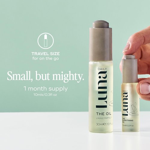 Luna Daily The Everywhere Oil 30ml | Natural Body Moisturizer | Treatment for Scars, Shaving, Stretch Marks, and Ingrown Hairs