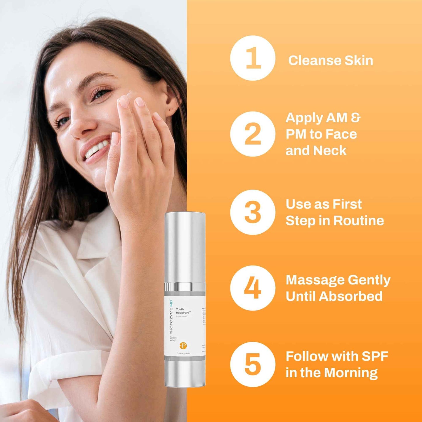 Photozyme DNA Youth Recovery Facial Serum | 0.5 Fl Oz