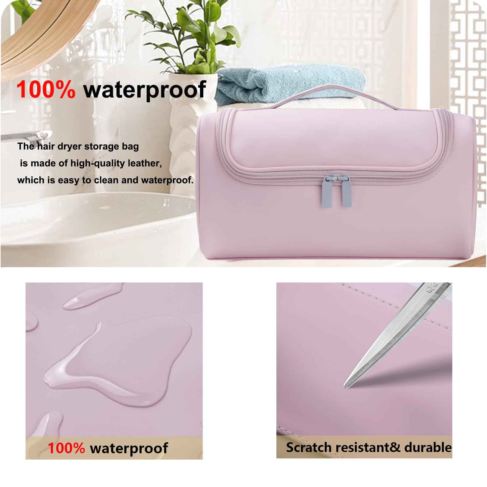 Case For Sharks Flex Style - Travel Case Compatible With Airwrap, PU Storage Bag For Hair Tools, Portable Travel Organizer Airwrap Stylist