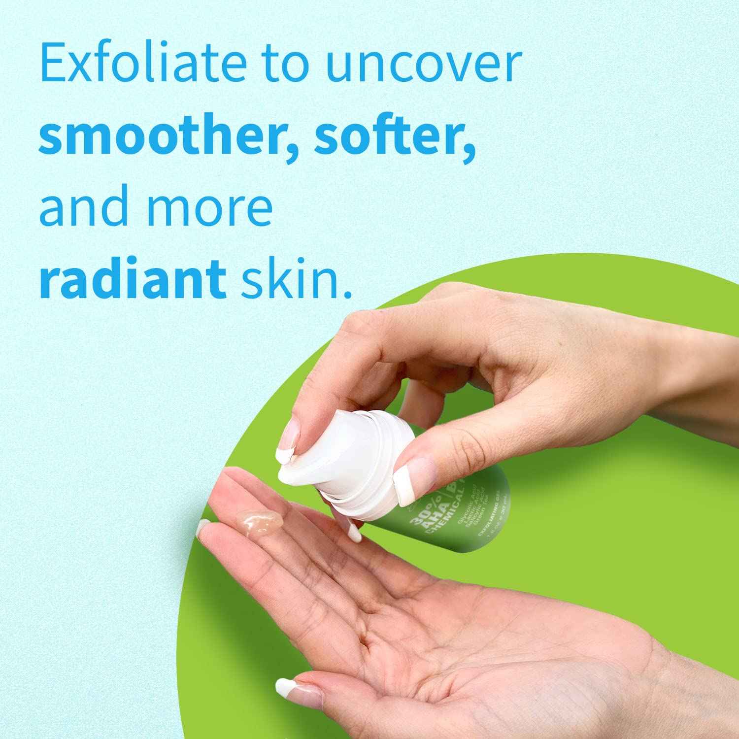 Ebanel Bundle of Gentle Exfoliating Face Scrub Peeling Gel and 30% AHA 2% BHA Chemical Peel Exfoliant Gel