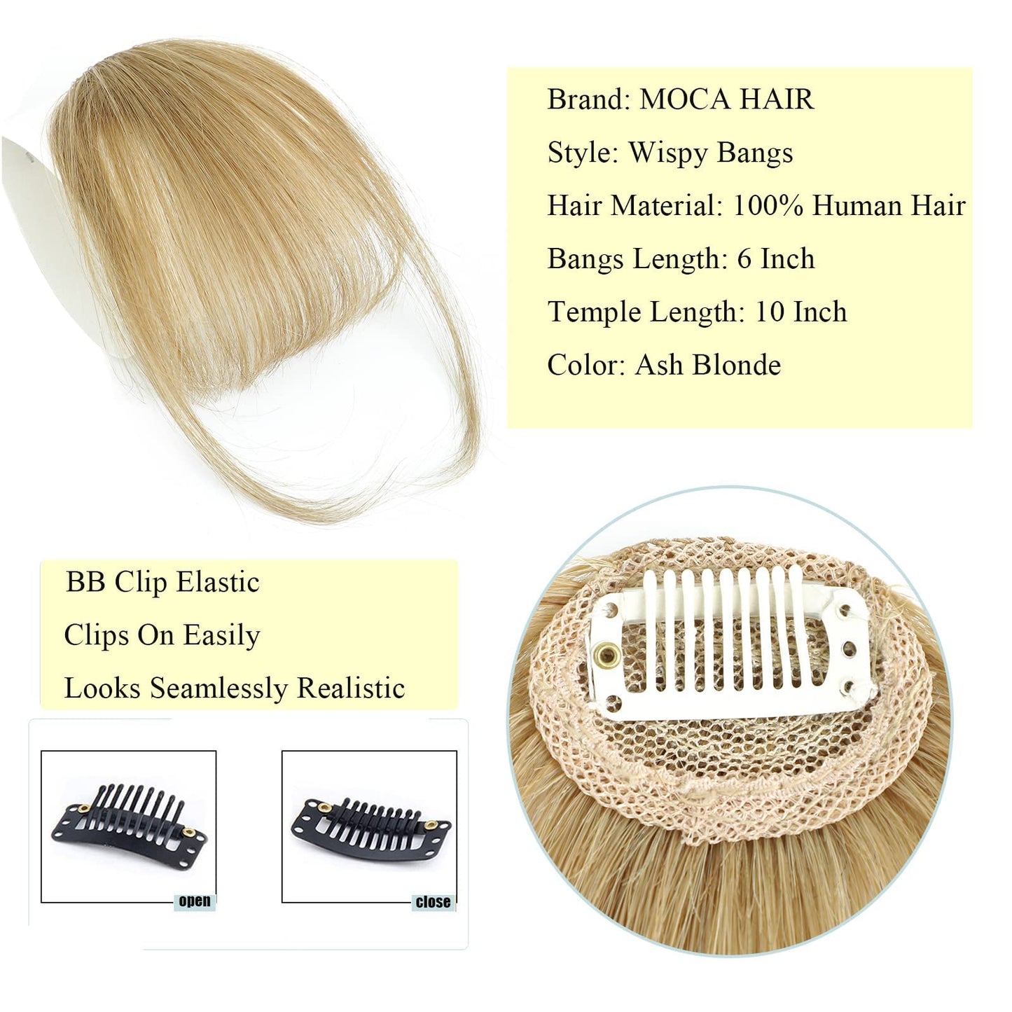 Clip In Bangs 100% Human Hair Bangs Clip In Hair Extensions Clip On Bangs Clip In Bangs Real Human Hair Fake Bangs