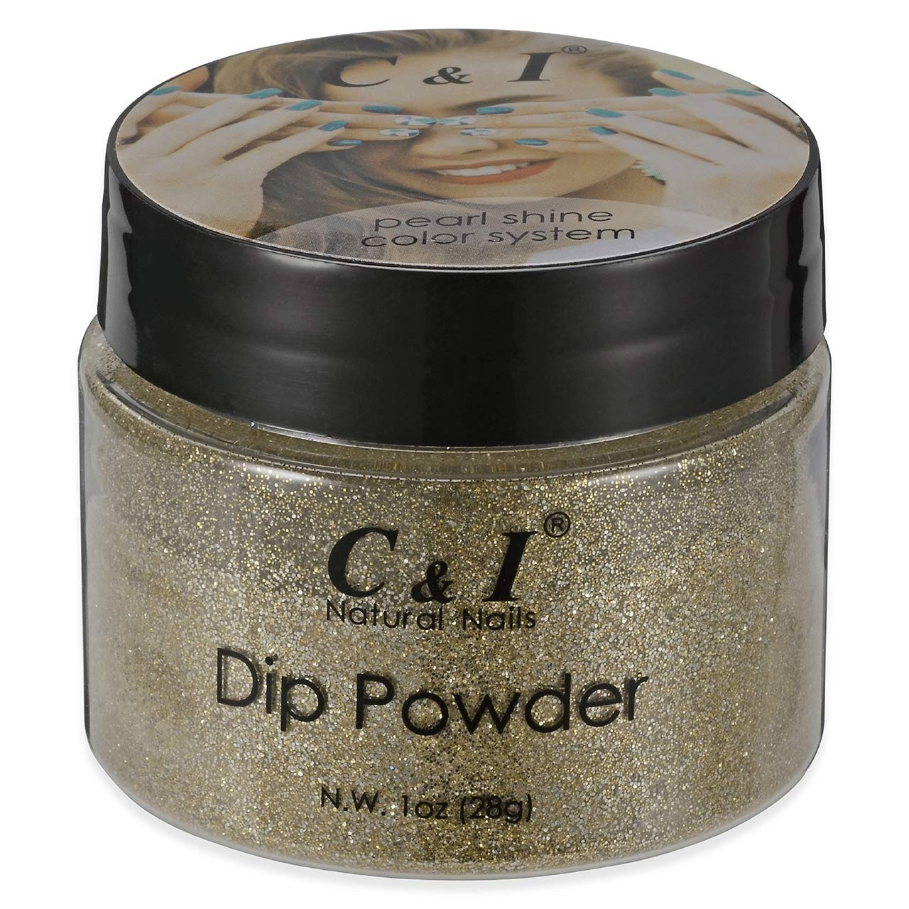 C & I Dip Powder Color No.062 Gold Coast, Pearl Shine Color System, 28g