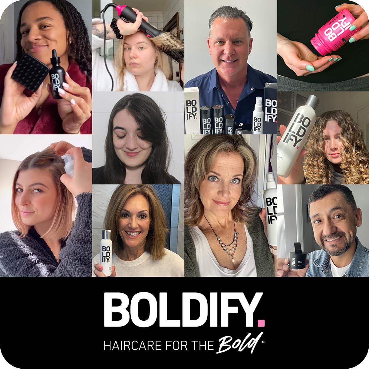 BOLDIFY Thicken Volume Conditioner - Ultimate Hair Thickening Biotin Conditioner for Split End Repair, Weightless Nourishment & Volume, Ideal for Thinning Hair, Fine Hair & Oily Hair, For Women & Men