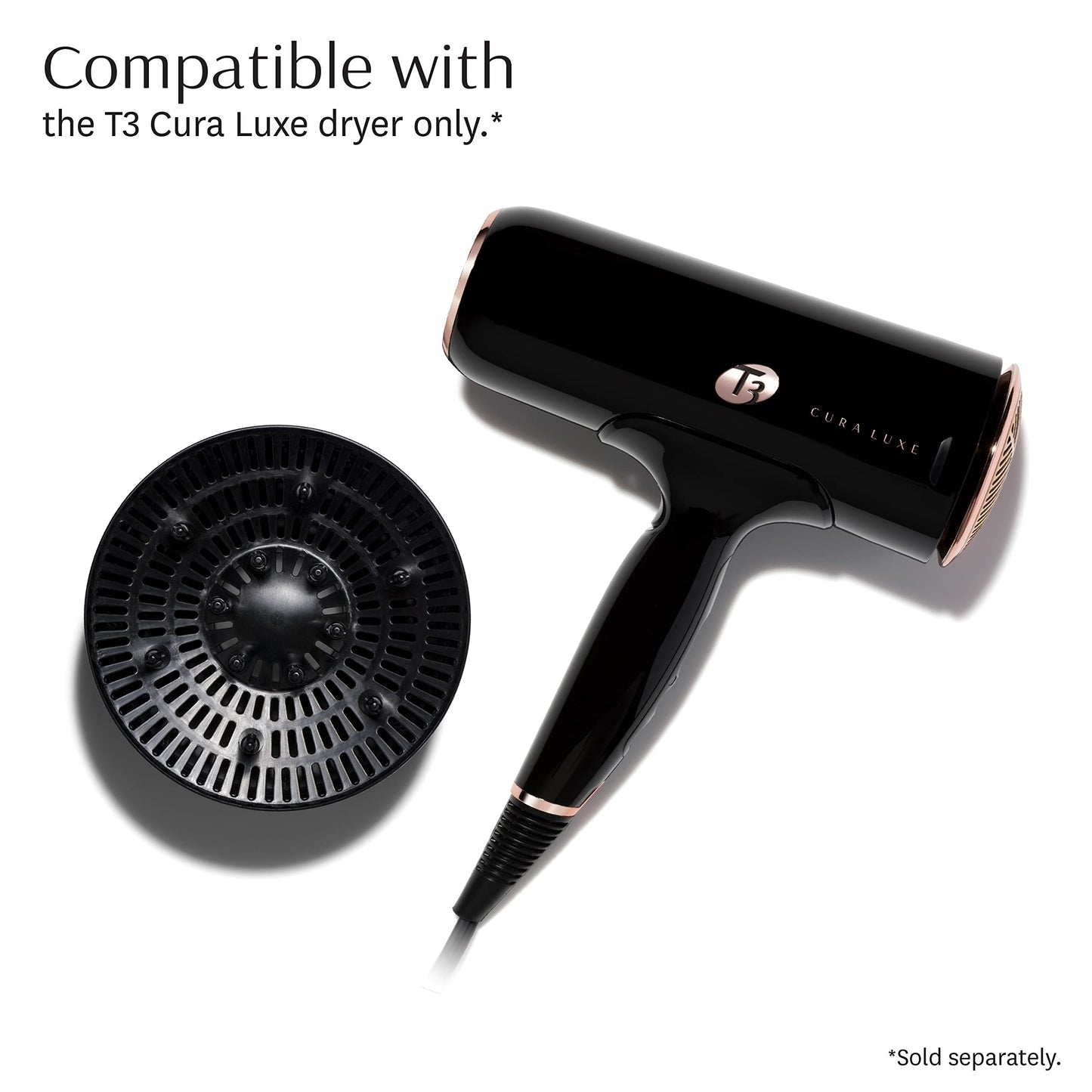 T3 - Cura Diffuser for Cura and Cura Luxe Hair Dryer