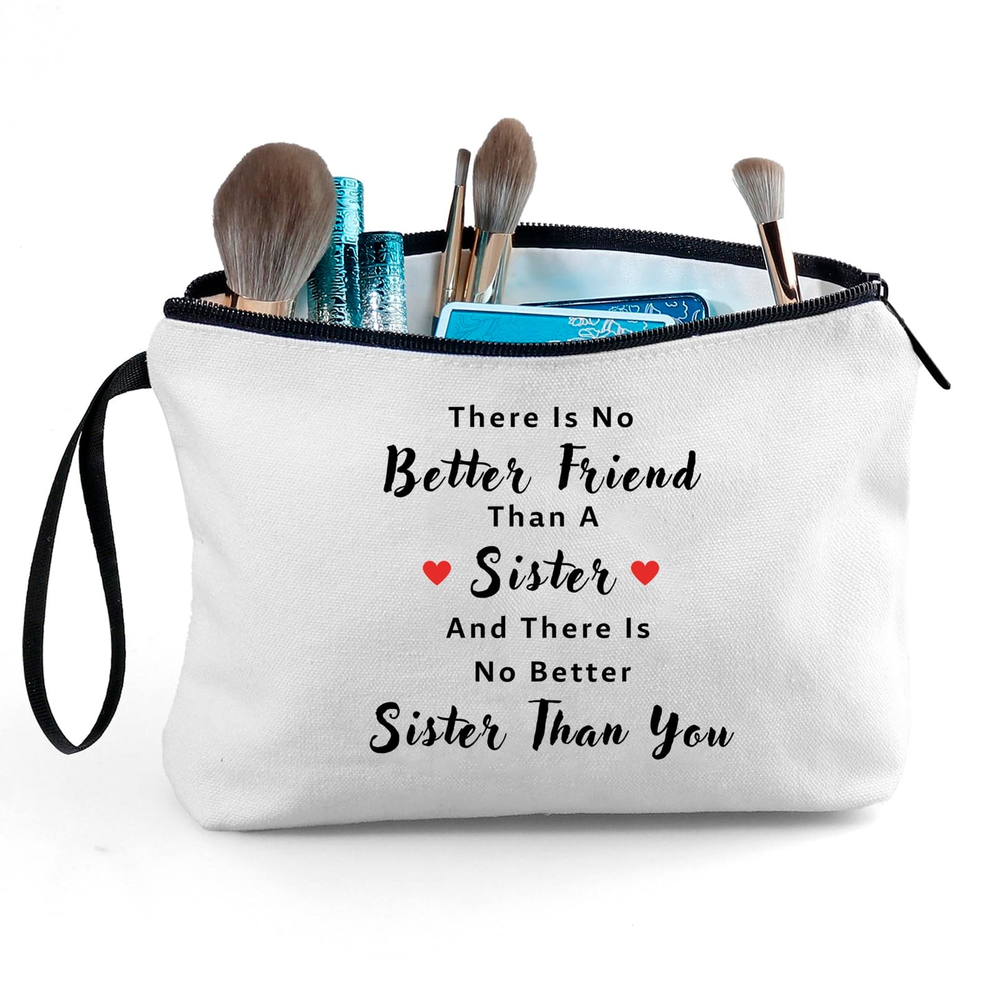 Gifts for Sisters From Sisters Adult,Birthday Gifts for Sister From Sister,Sister Birthday Gifts, Happy Birthday Sister Gifts, Friend Gifts, Gift for Friend, Friend Gifts for Women, Small Makeup Bag