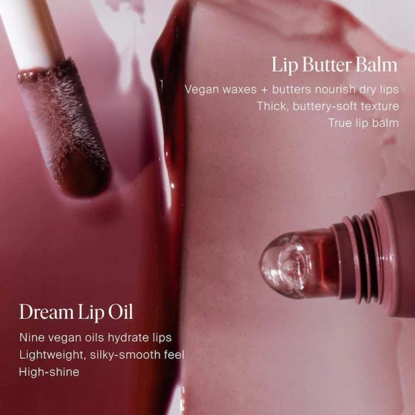 Summer Fridays Dream Lip Oil - Tinted Lip Oil with Moisturizing Sheer Coverage, High-Shine and Deep Hydration - Non-Sticky Formula for Long-Lasting Softness - Rosewood Nights (0.15 Oz)