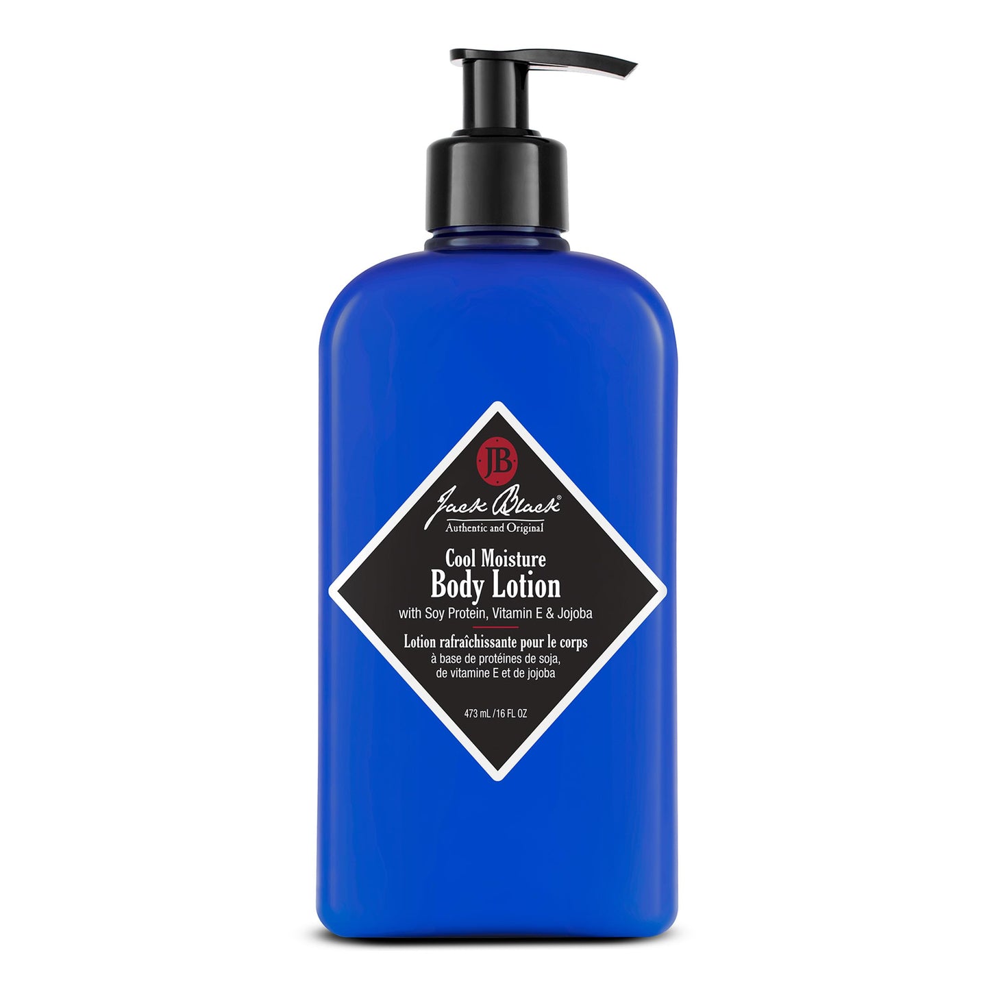 Jack Black Cool Moisture Body Lotion, 16 Fl. Oz. – Soy Protein, Vitamin E & Jojoba – Clean & Fresh Scent, Body Lotion for Dry Skin, Body Moisturizer, Body Cream for Men & Women