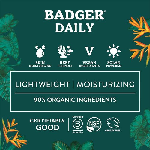 Badger SPF 30 Sunscreen Bundle - Active Mineral and Daily Mineral Sunscreen, Reef-Friendly With Zinc Oxide