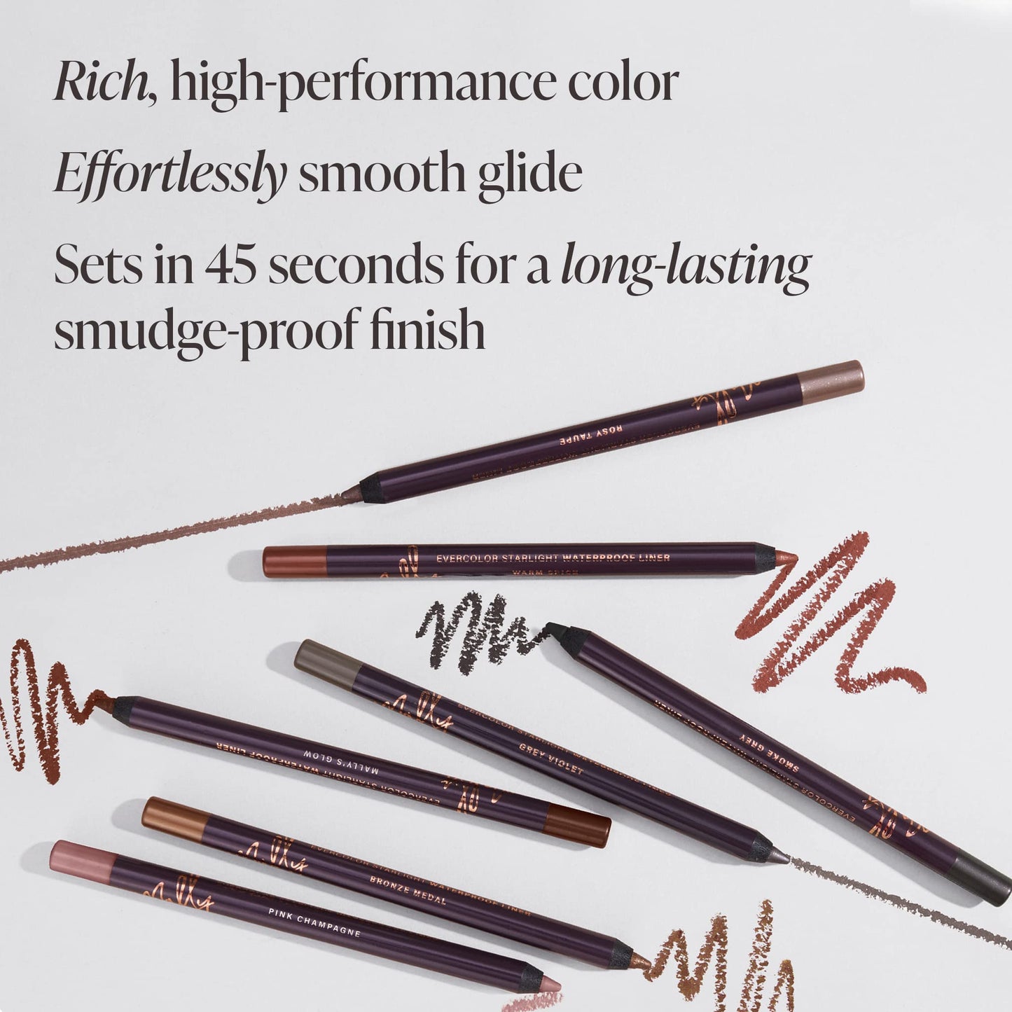 Mally Beauty Evercolor Starlight Waterproof Eyeliner - Warm Spice - Smudge-Proof, Longwear, Creamy Gel - Sharpenable Eyeliner