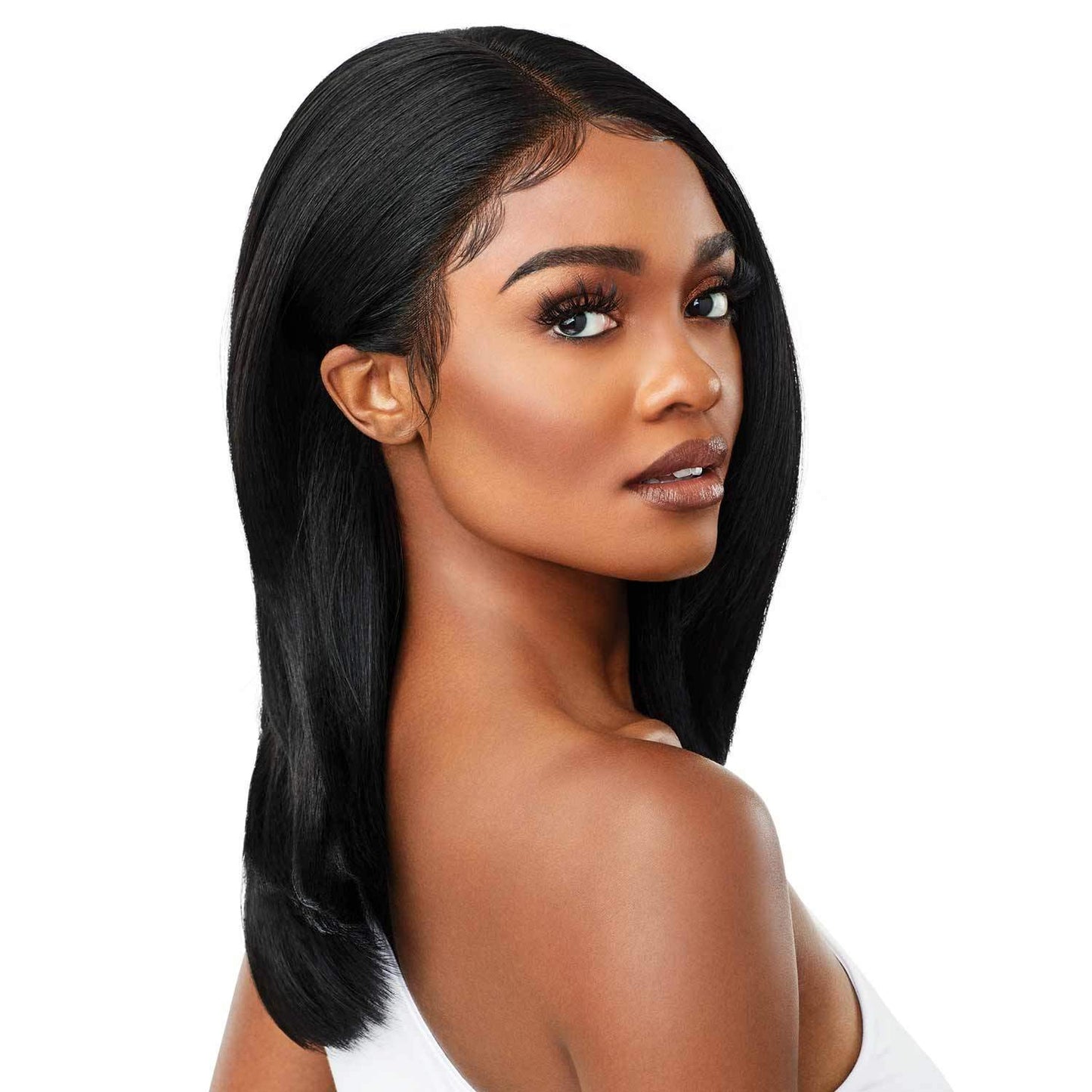 Outre Synthetic Melted Hairline Lace Front Wig- MARTINA (2 Dark Brown)