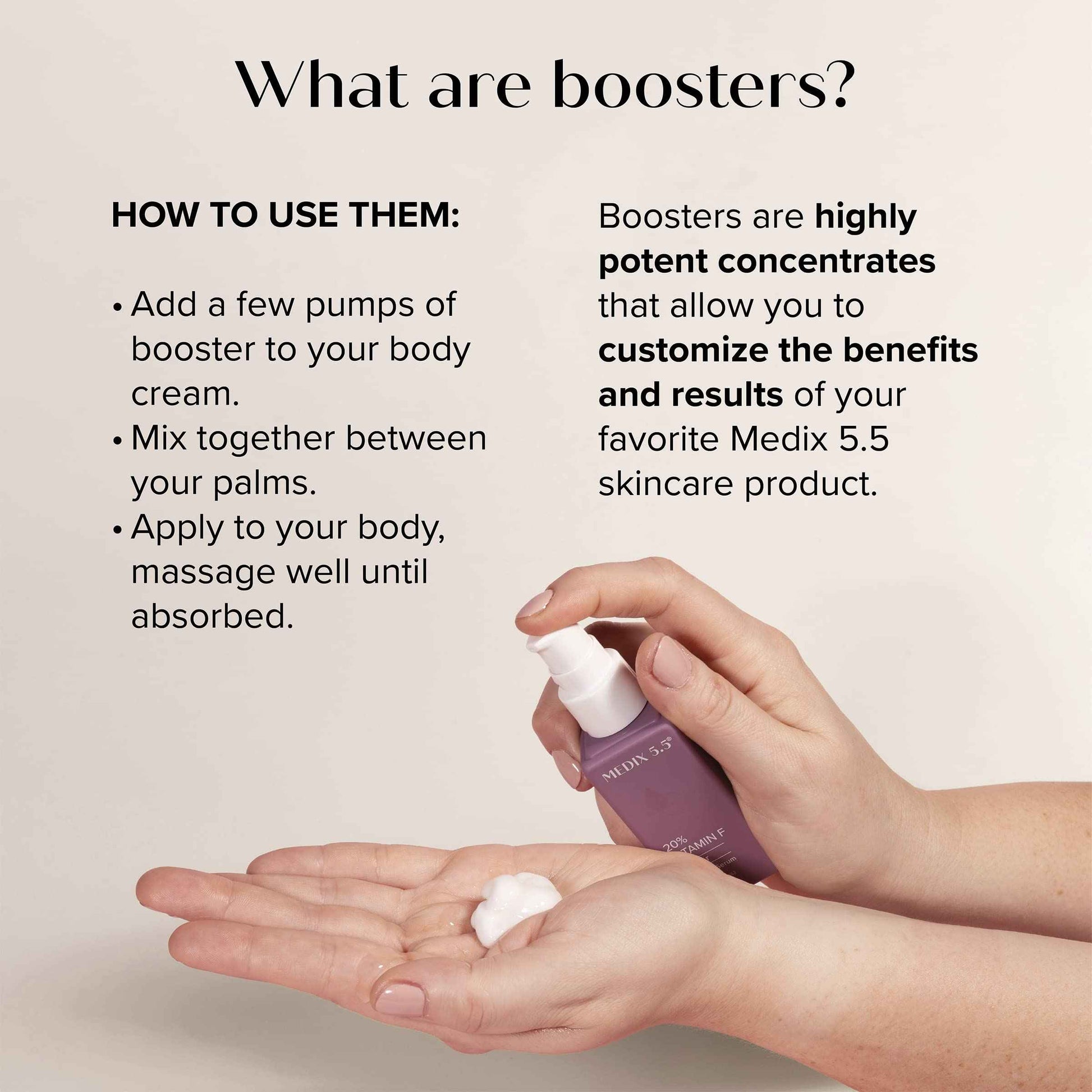 Medix 5.5 Collagen + Peptides Firming Cream + 20% Vitamin F Anti-Aging Booster Serum Set