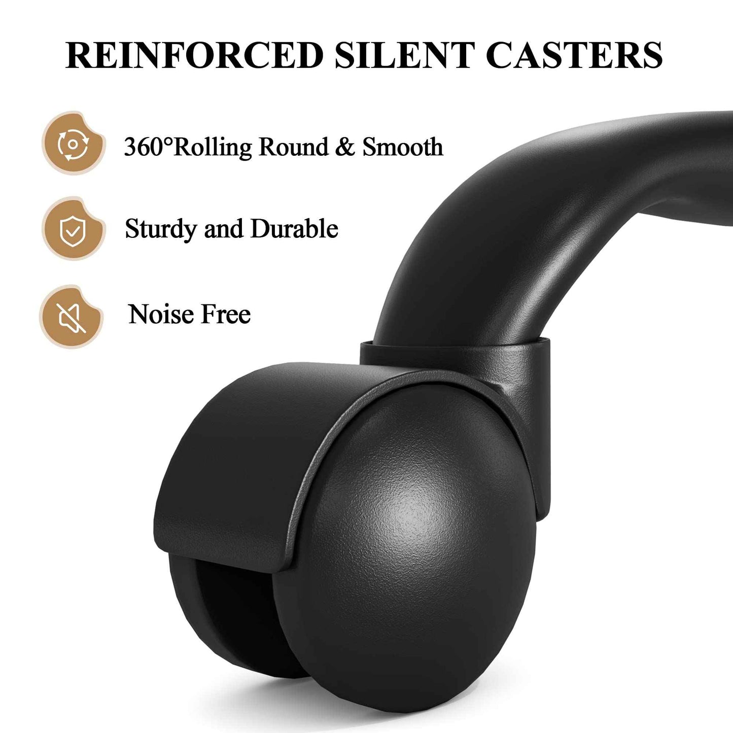 SHA CERLIN Rolling Stool with Wheels Swivel Shop Salon Chair Adjustable Drafting Massage Medical Tattoo Spa with PU Leather Cushioned, Black