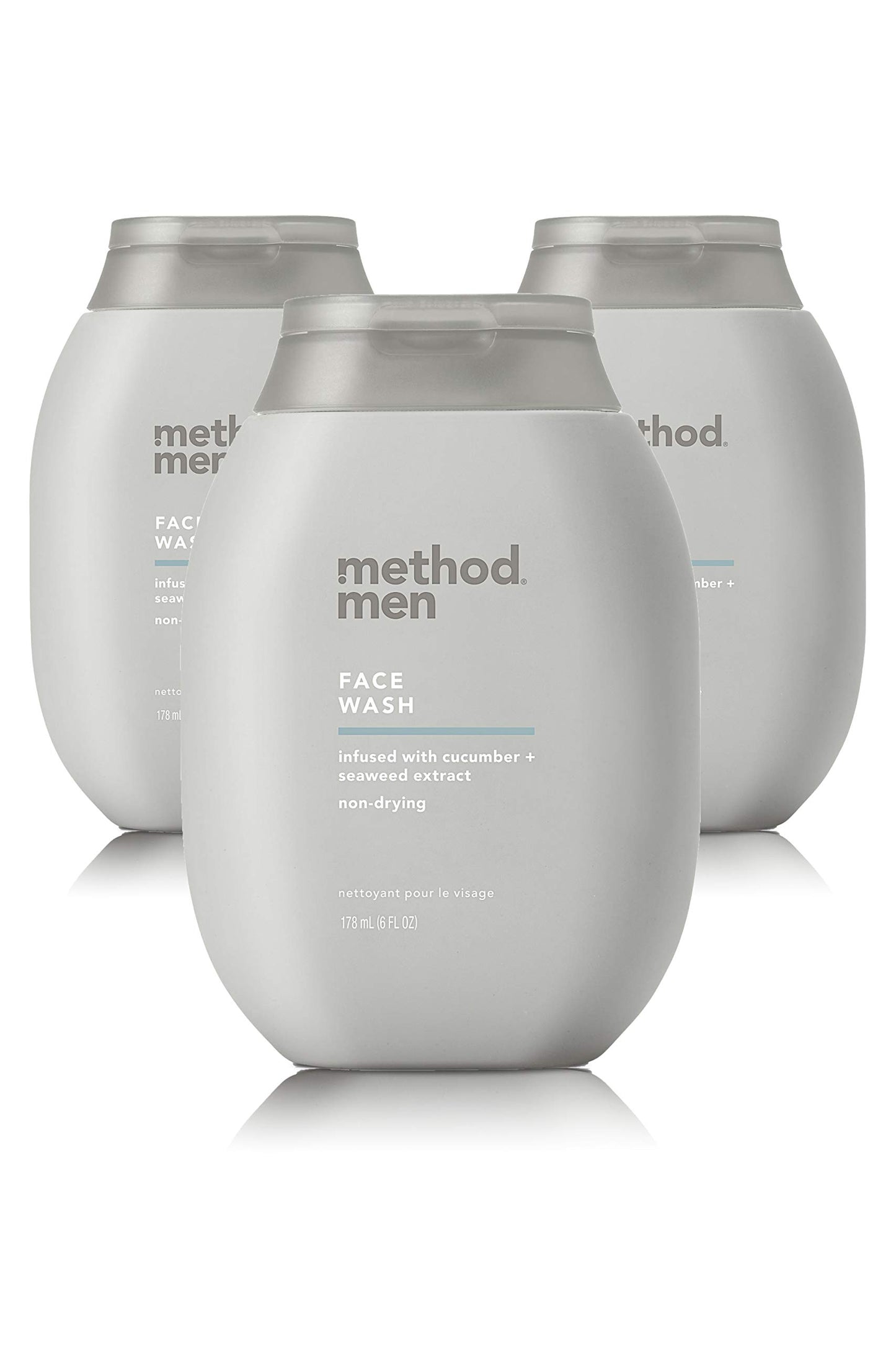 Method Men Face Wash; Sea + Surf; 6 Ounces; 3 pack