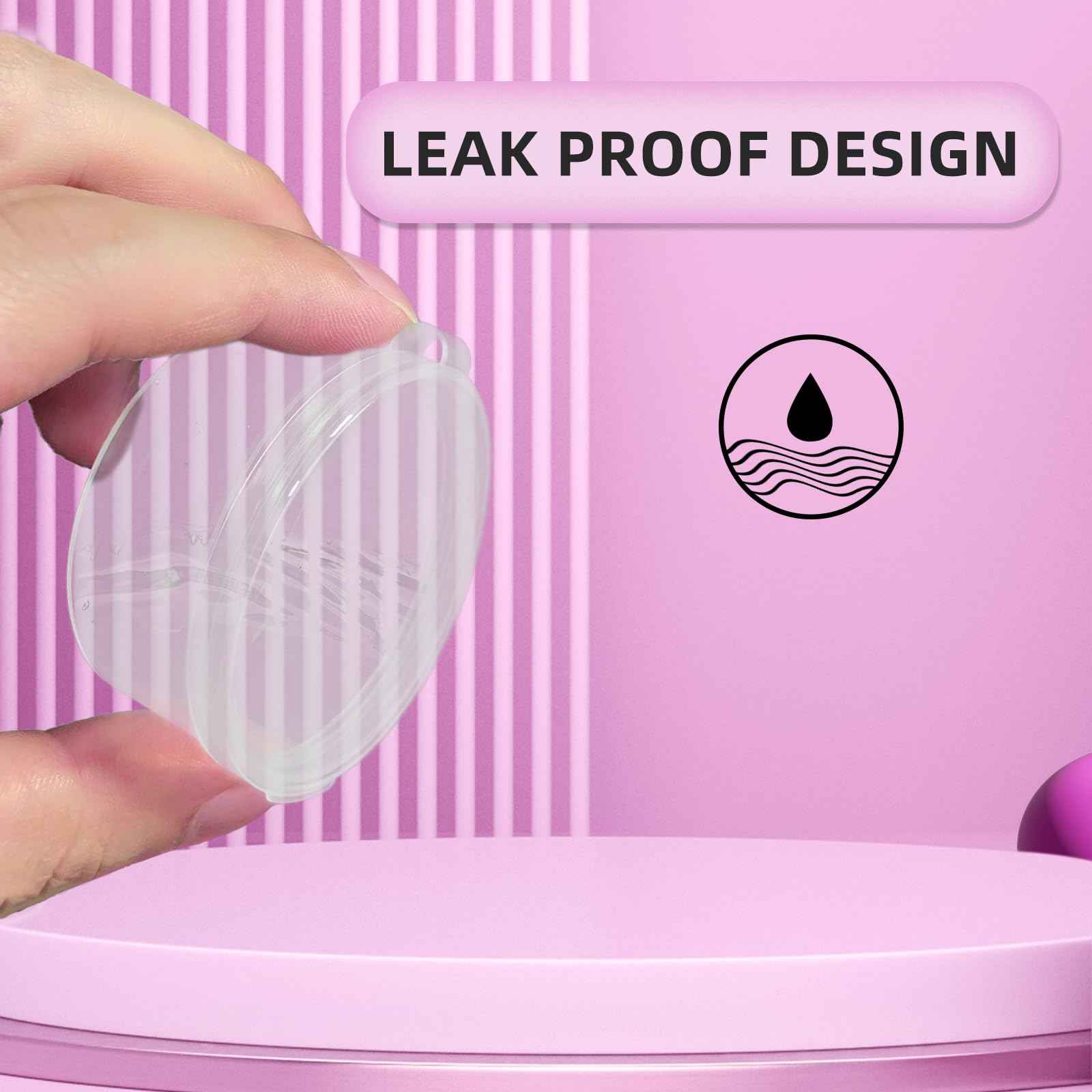 Zfyoung 30 pcs plastic cosmetic jar 5/10/20ml clear case with snap lids portable,Travel Storage Cosmetic Samples Beauty Products Mini Containers with Lids, Airtight Cosmetic Containers with Lids.