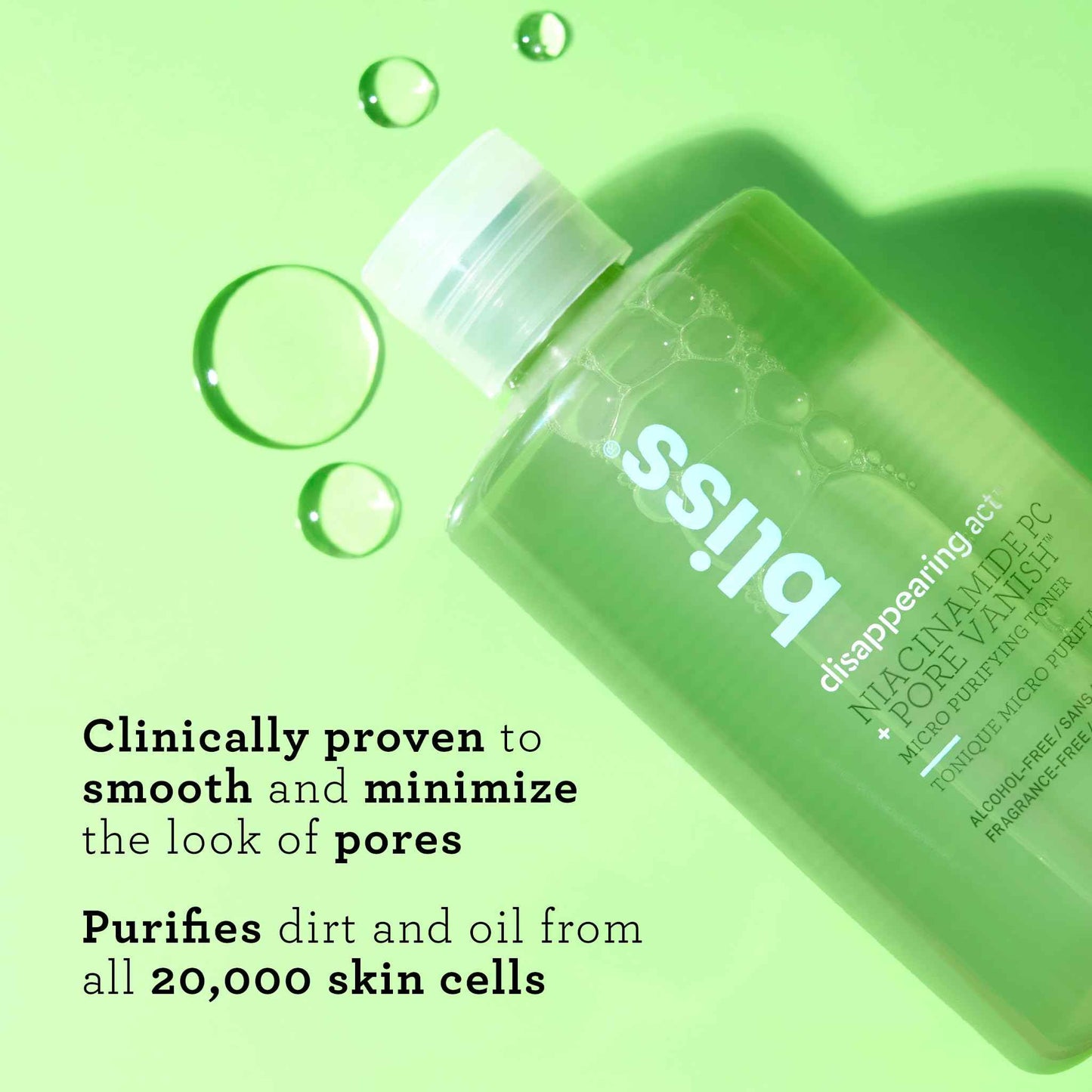 Bliss Disappearing Act Niacinamide Toner +Micro Magic | Skin-Renewing Microdermabrasion Scrub