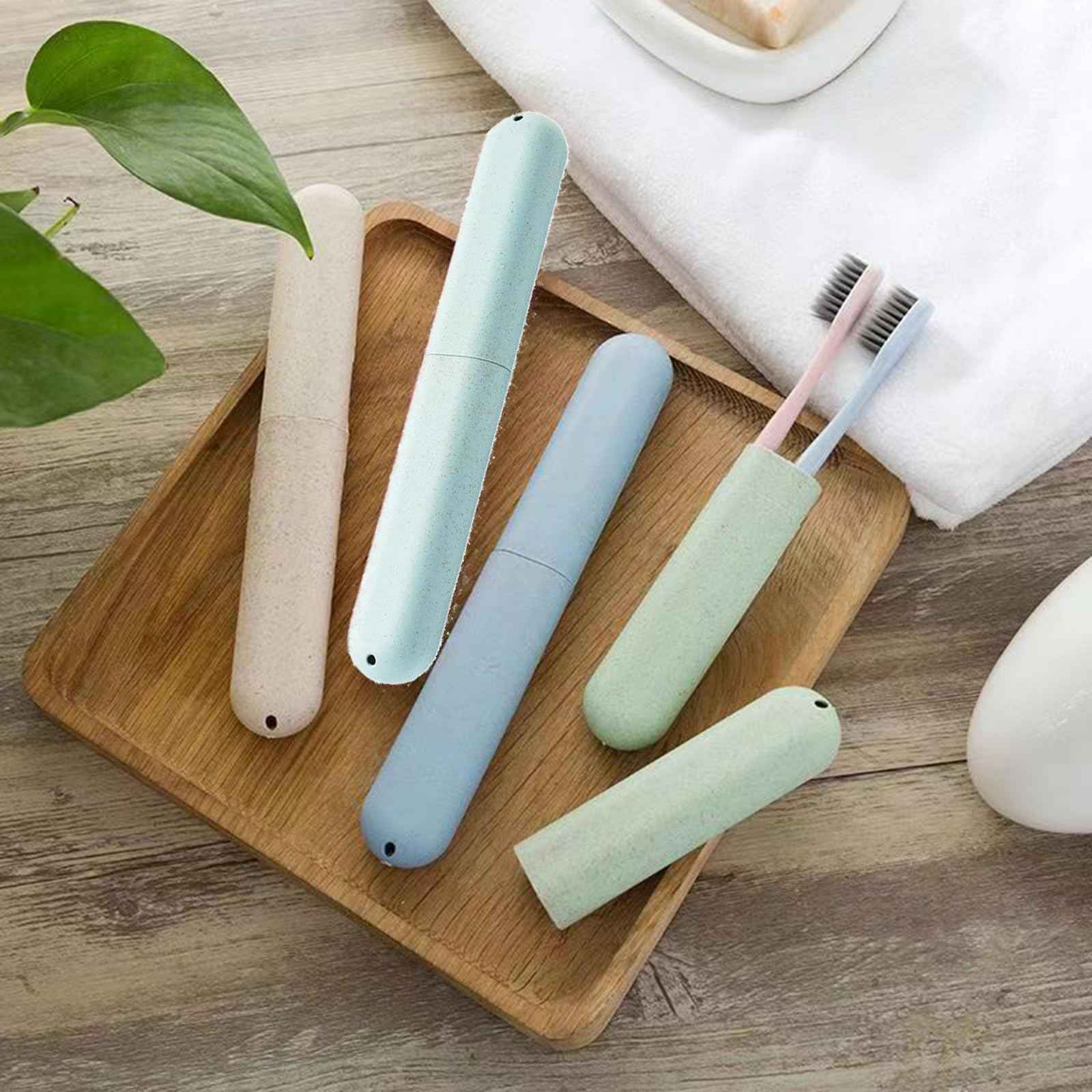 Xxshcdz 3Pcs Travel Soap Case and 3Pcs Toothbrush Travel Case Set,Leakproof Soap Dish with Lid Portable Toothbrush Holder for Traveling, Camping, Bathroom- Waterproof Drawstring Bag for Boot Backpack