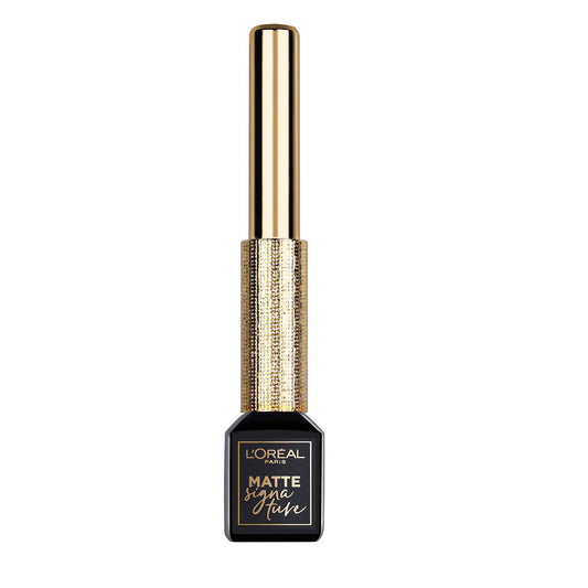 L'Oreal Paris Makeup Matte Signature Liquid Dip Eyeliner, Waterproof, Precise and Easy Application, All Day Wear, Vivid Matte Finish, Black, 0.07 fl; Oz.