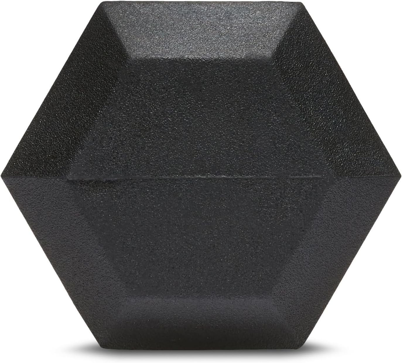 Amazon Basics Rubber Hex Dumbbell Hand Weight, 20 Pounds, Single, Black