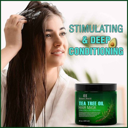 Botanic Hearth Tea Tree Hair Mask, Shampoo & Conditioner Set (16 oz each) Bundle