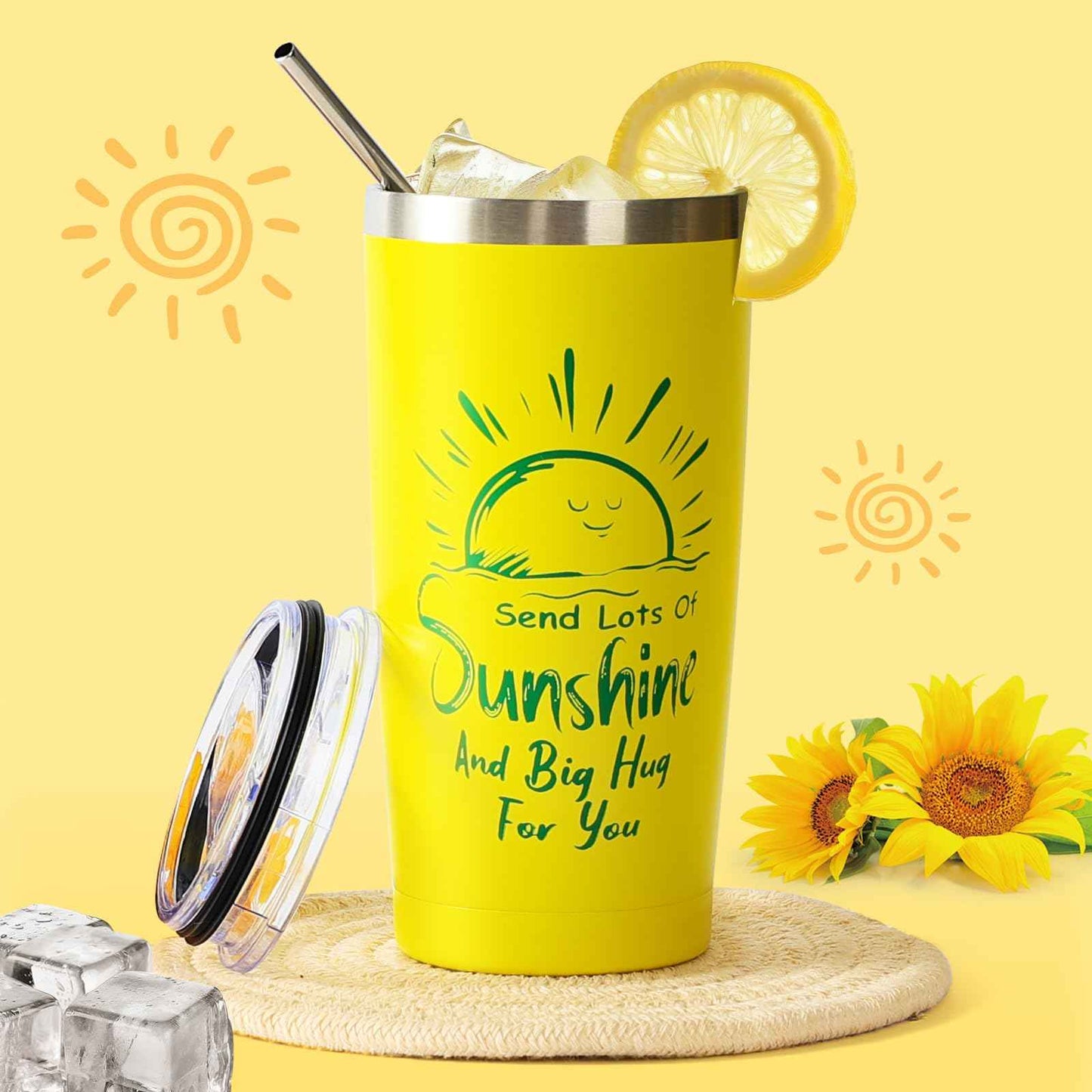 Christmas Gifts for Women, 10pcs Self-Care Package, Relaxation Spa Gift Basket for Mom Wife Grandma Daughter Friends Sister, Birthday Sunshine Gift Box Idea for Women Who Have Everything