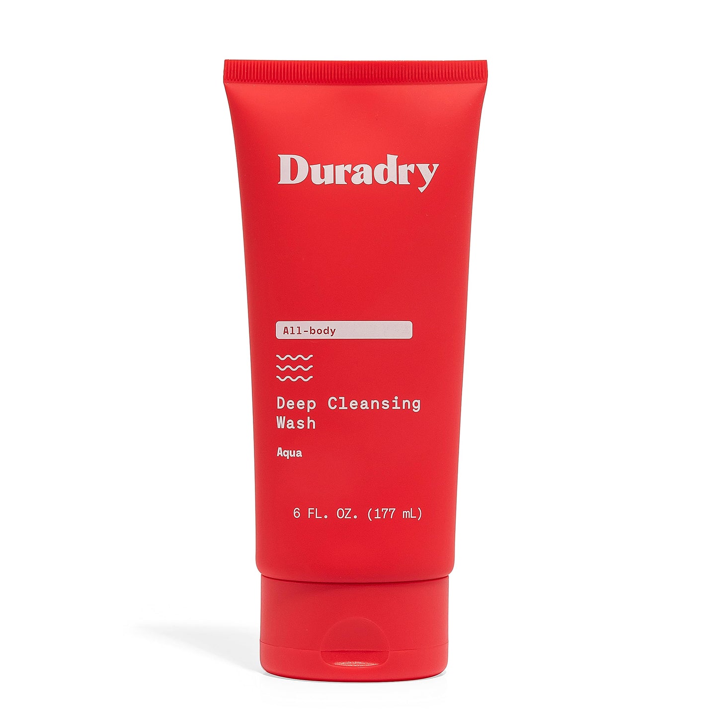 Duradry Body Wash Odor Control - Deep Cleansing and Deodorizing, Neutralizes Odors while Nourishing your Skin, Infused with Vitamins and Minerals - Aqua, 6 Fl Oz (Pack of 1)