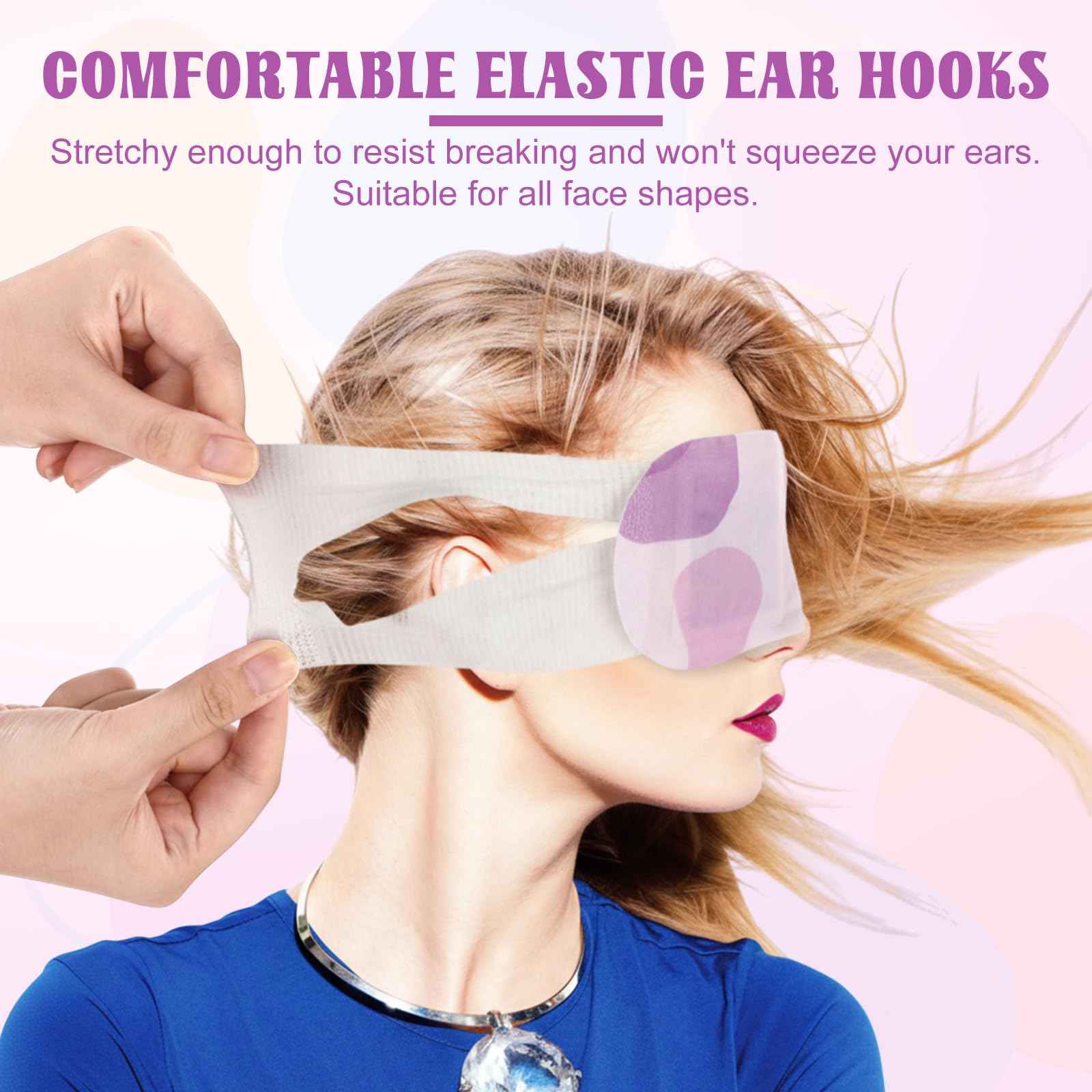 Chicingyou 100 Pcs Steam Eye Masks Disposable Self Heating Eye Mask Bulk Warm Compress Gifts for Home Office Travel Warm Sleep Eyestrain Relieve Supplies