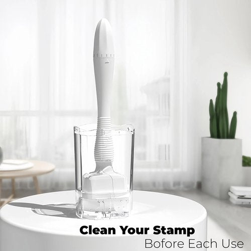 Derma Stamp for Hair & Beard Micro-exfoliating Tool Dermastamp for Women and Men