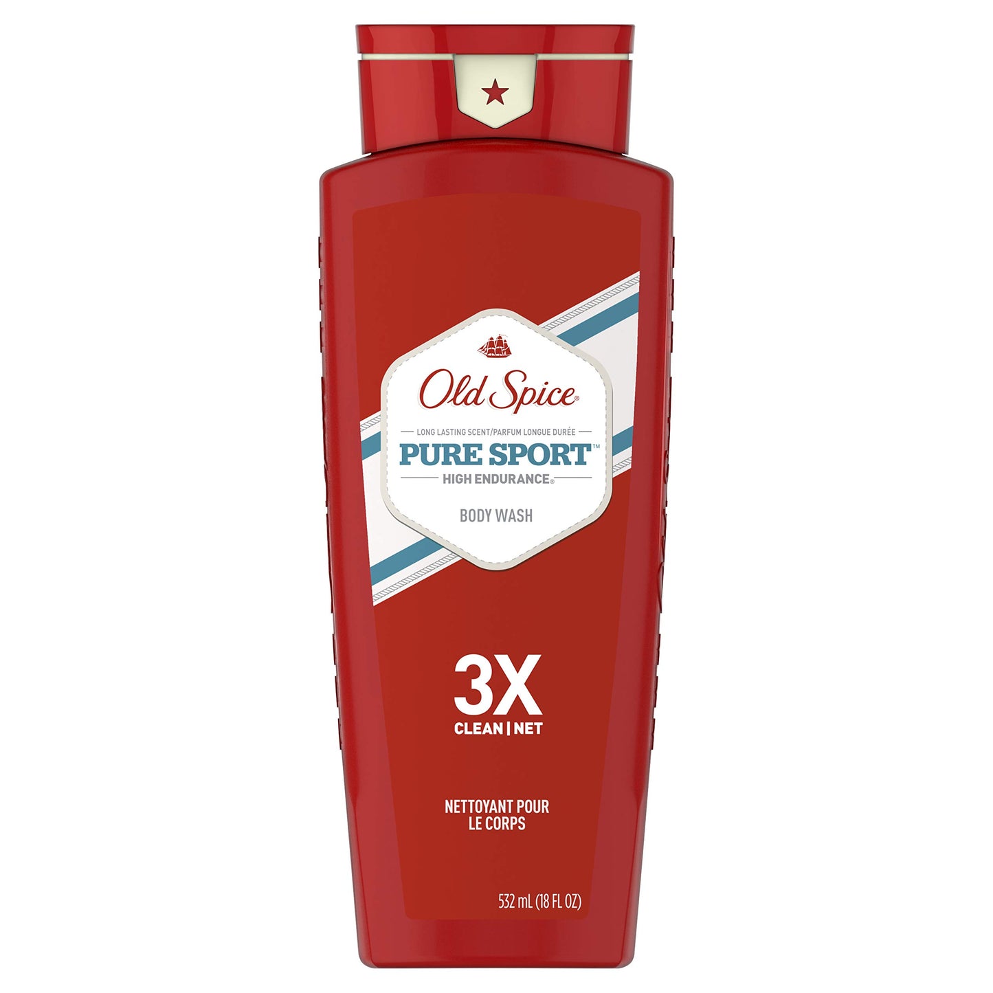 Old Spice High Endurance Pure Sport Scent Body Wash for Men, Lemon, 18 Ounce