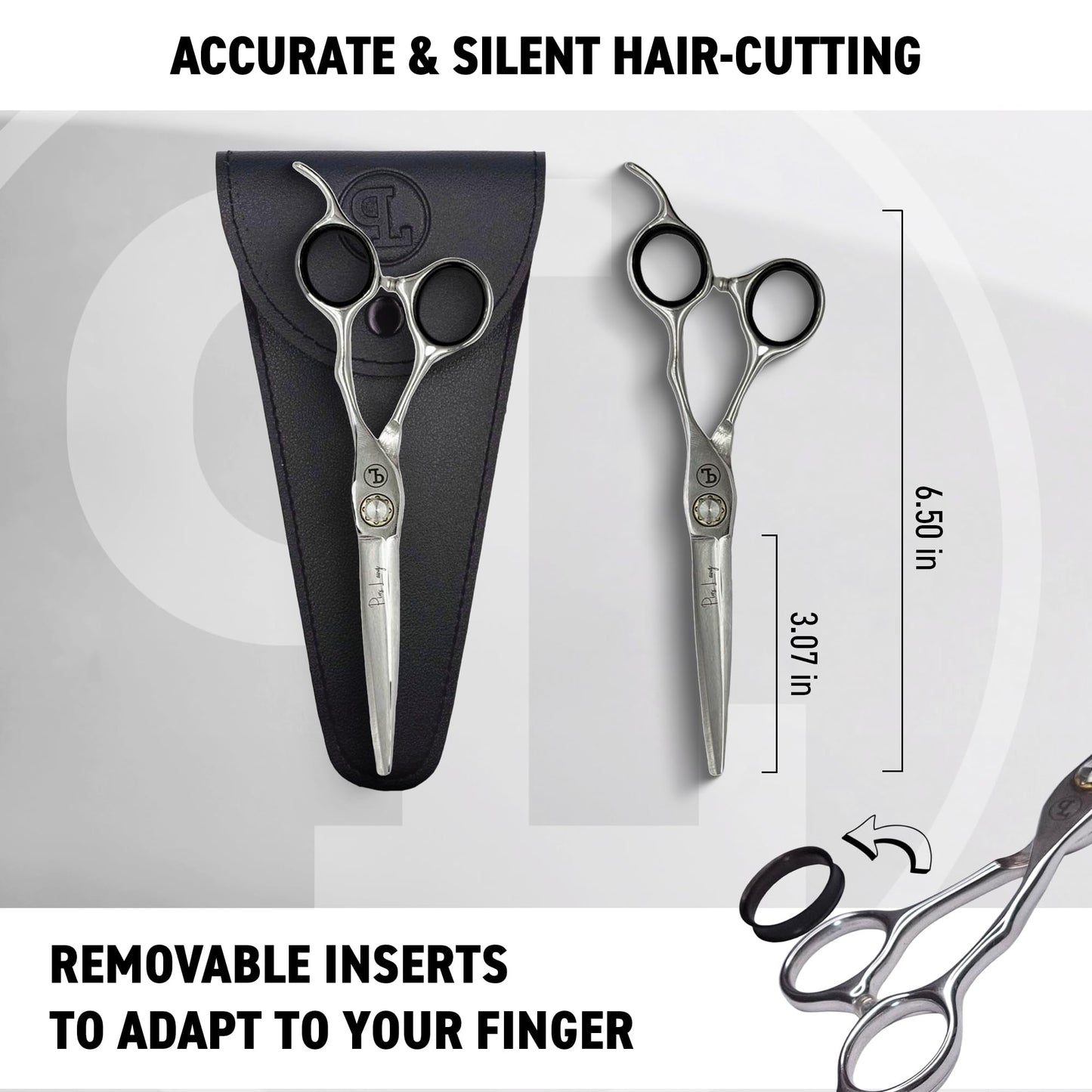 PIUS LANG - Professional Hair Cutting Scissors - Sharp Trimming Scissors for Haircuts 440A Stainless Steel - Hair Salon Supplies, Hair Styling Tools & Appliances for Men & Women