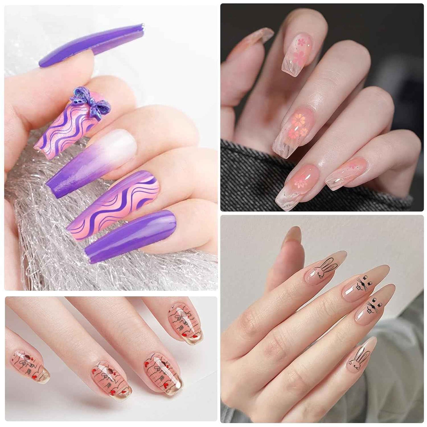 Biutee Gel Nail Stamping Kit with 8 Colors Nail Stamping Polish Gel Nail Stamping Plates 10PCS Nail Stamp Plates Nail Stamper Starry Sky Lace Flower Leaves Animal Nail Stamping Kit Nail Design