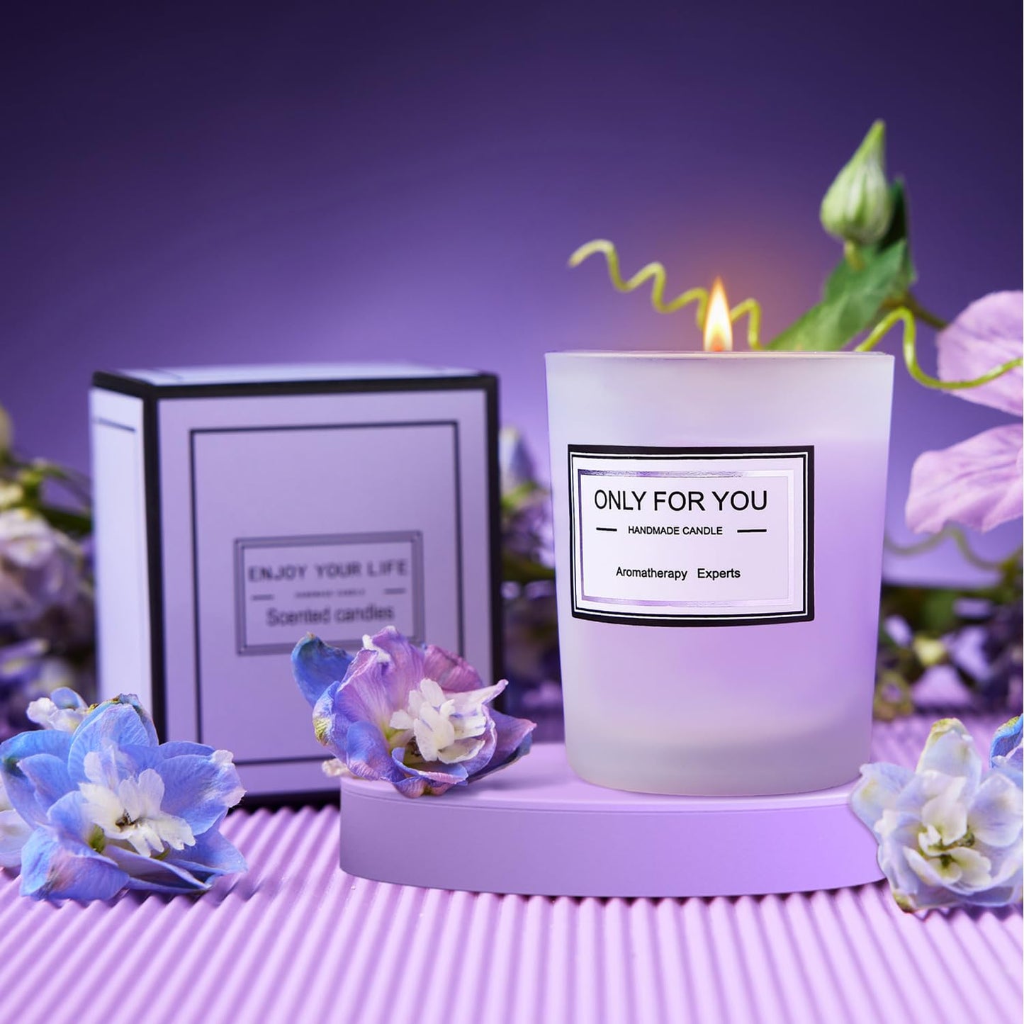 Gifts for Women, Self Care Gifts, Thinking of You, Get Well Soon Care Package with 20 oz Initial Tumbler, Unique Christmas Birthday Mothers Day Spa Gift Box Basket for Her Sister Best Friend Mom (F)