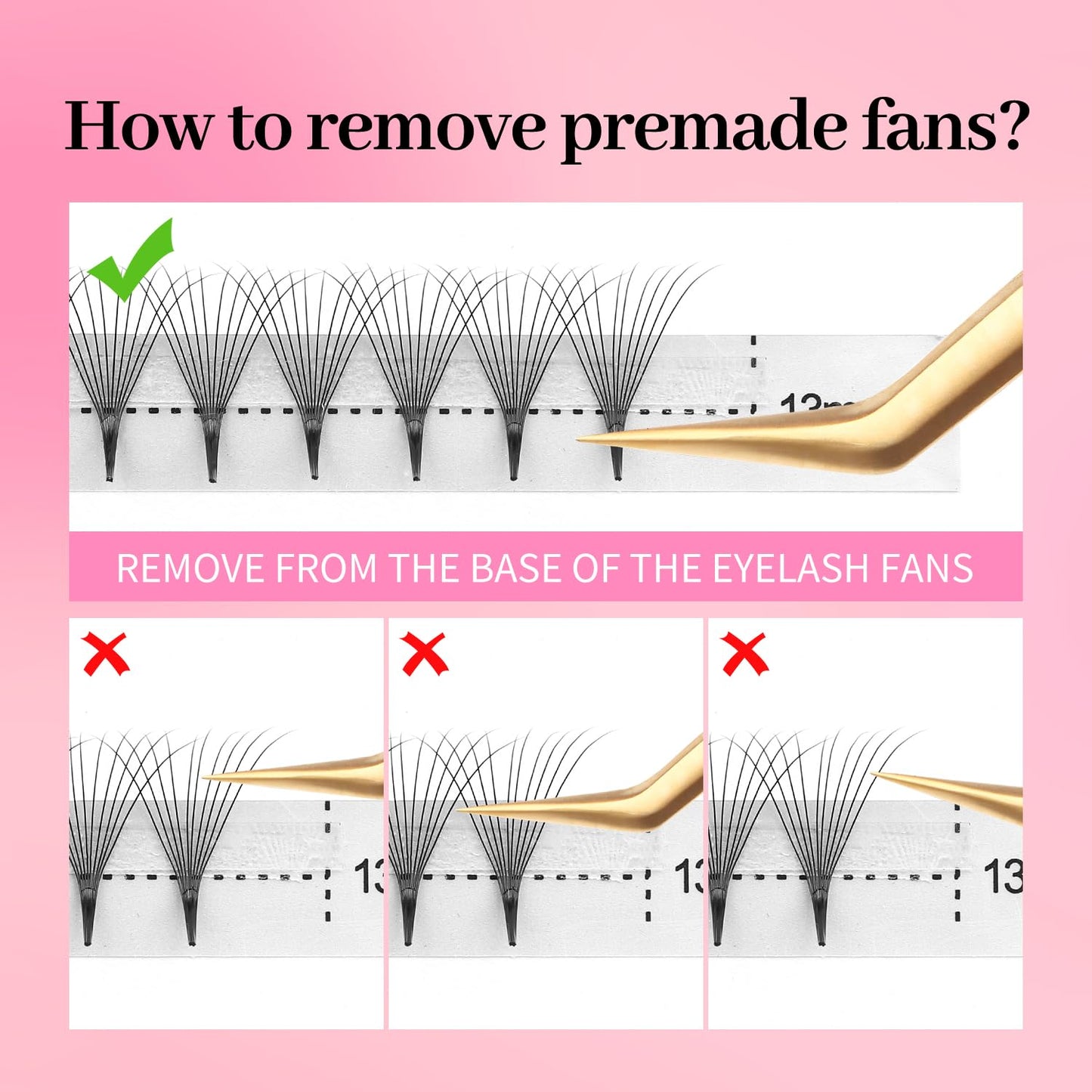 XIUSUZAKI Premade Fans Eyelash Extensions 7D Volume Lash Extensions 0.07 Thickness Eyelash Extension D Curl Premade Lash Fans Mix 9-16mm Fluffy Soft Handmade Lash Fan Eyelashes(7D-0.07-D,9-16mm)