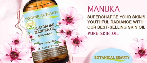 Botanical Beauty MANUKA OIL WILD GROWTH RAW 100% Natural VIRGIN UNREFINED Cold Pressed Carrier Oil. for Skin, Face, Hair, Lip and Nail Care Anti-Aging 1 Fl Oz - 30 ml