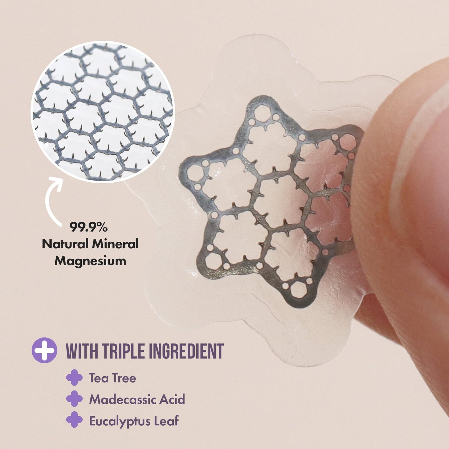 Deep Blemish Microdarts | Pimple Patch | Cystic Acne | Fast-Acting | Quick Calming | 99.9% Pure Magnesium | Madecassic Acid | Tea Tree | Eucalyptus Leaf | Hydrocolloid Spot Care (X-LARGE 2 PCS)