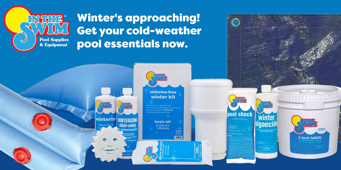 In The Swim Pool Closing Kit - Winterizing Chemicals for Above Ground and In-Ground Pools - Up to 35,000 Gallons