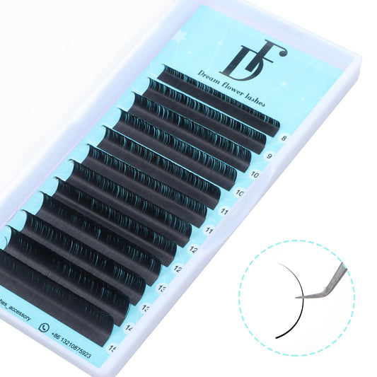 DF touchjoy Lash Extension Volume Eyelashes Extensions 0.12 D 15-20mm Lash Tray Individual lash Extensions Classic Lash Extensions Soft Matte Black Single Lashes for Professional Salon Use