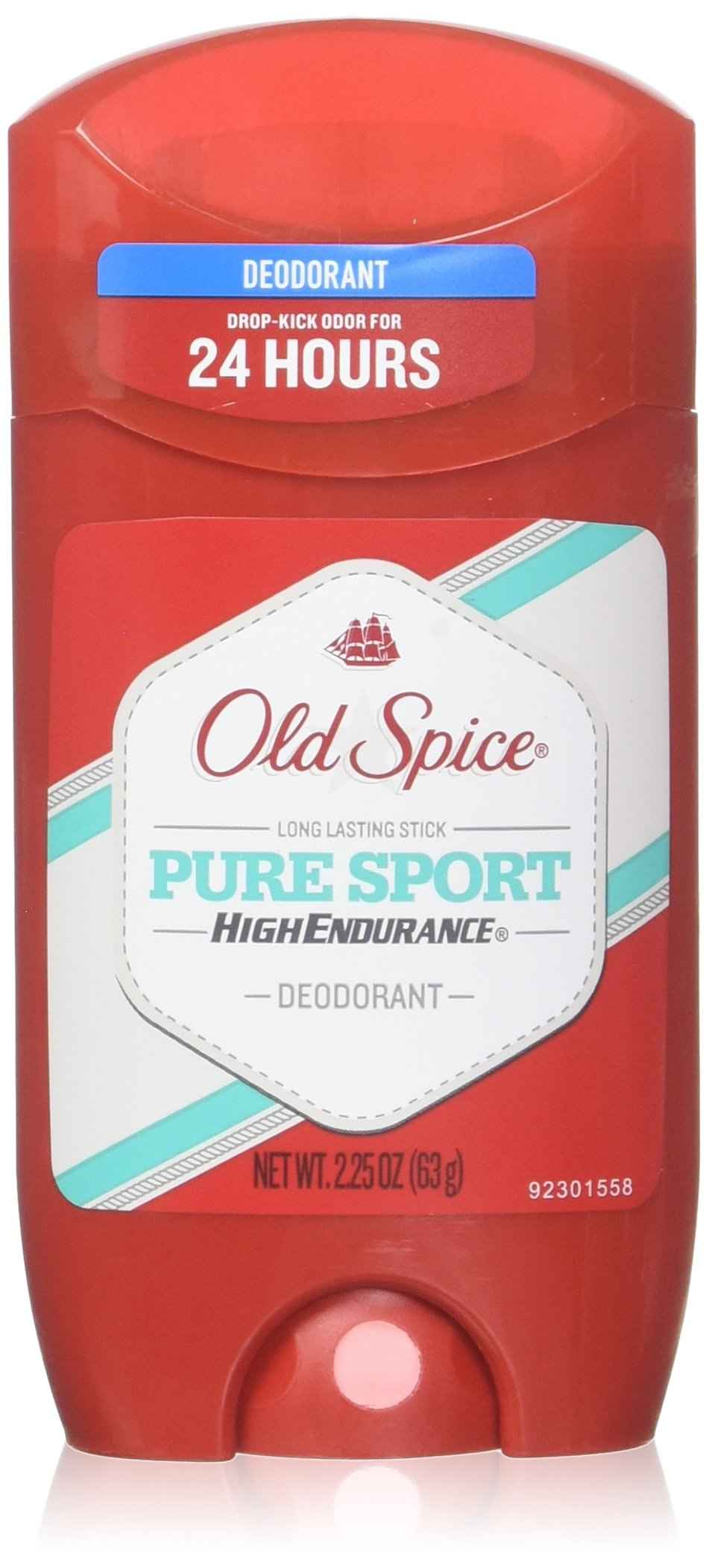 Old Spice High Endurance Deodorant, Pure Sport 2.25 oz (Pack of 5)