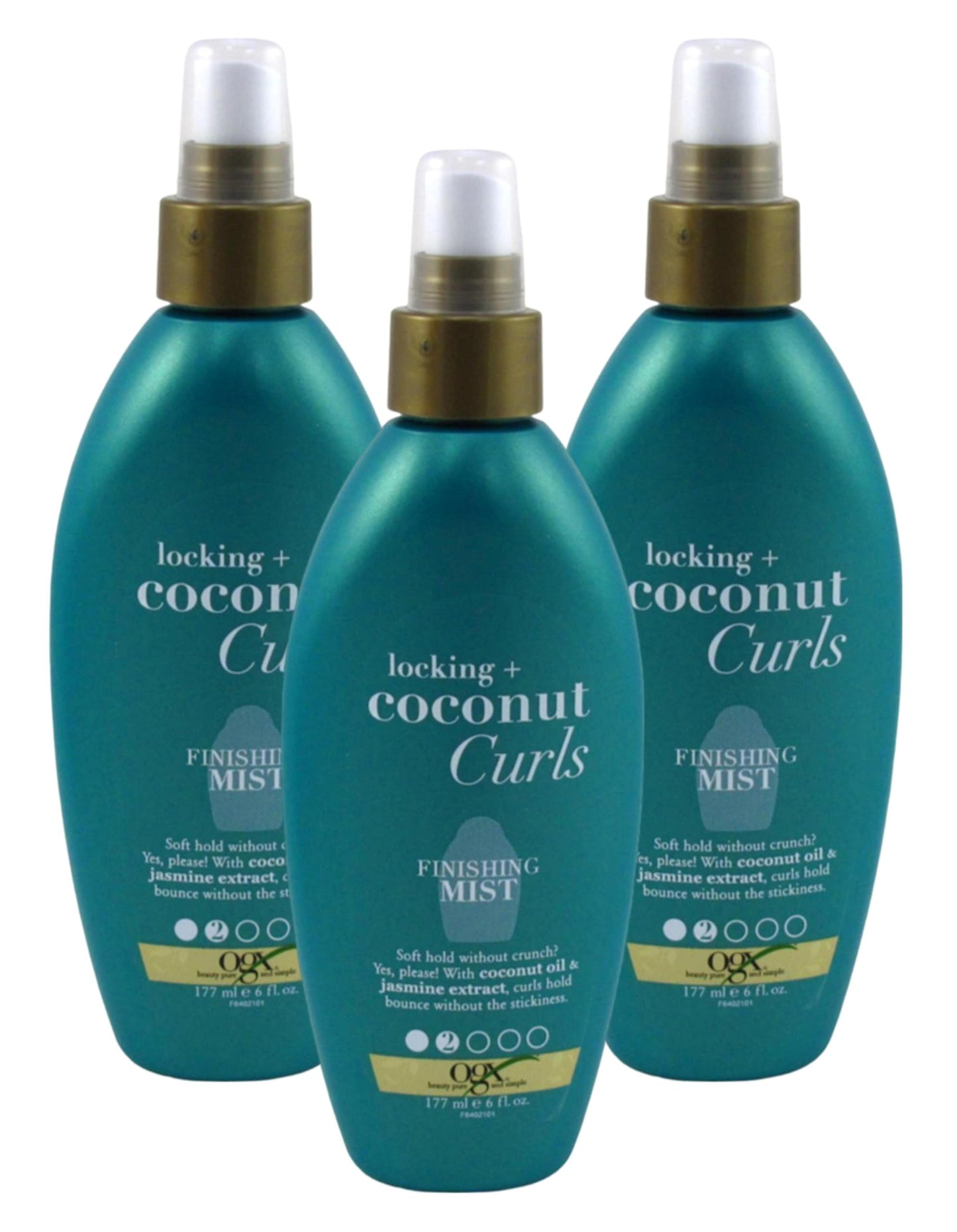 Ogx Coconut Curls Finishing Mist 6 Ounce (Pack of 3)