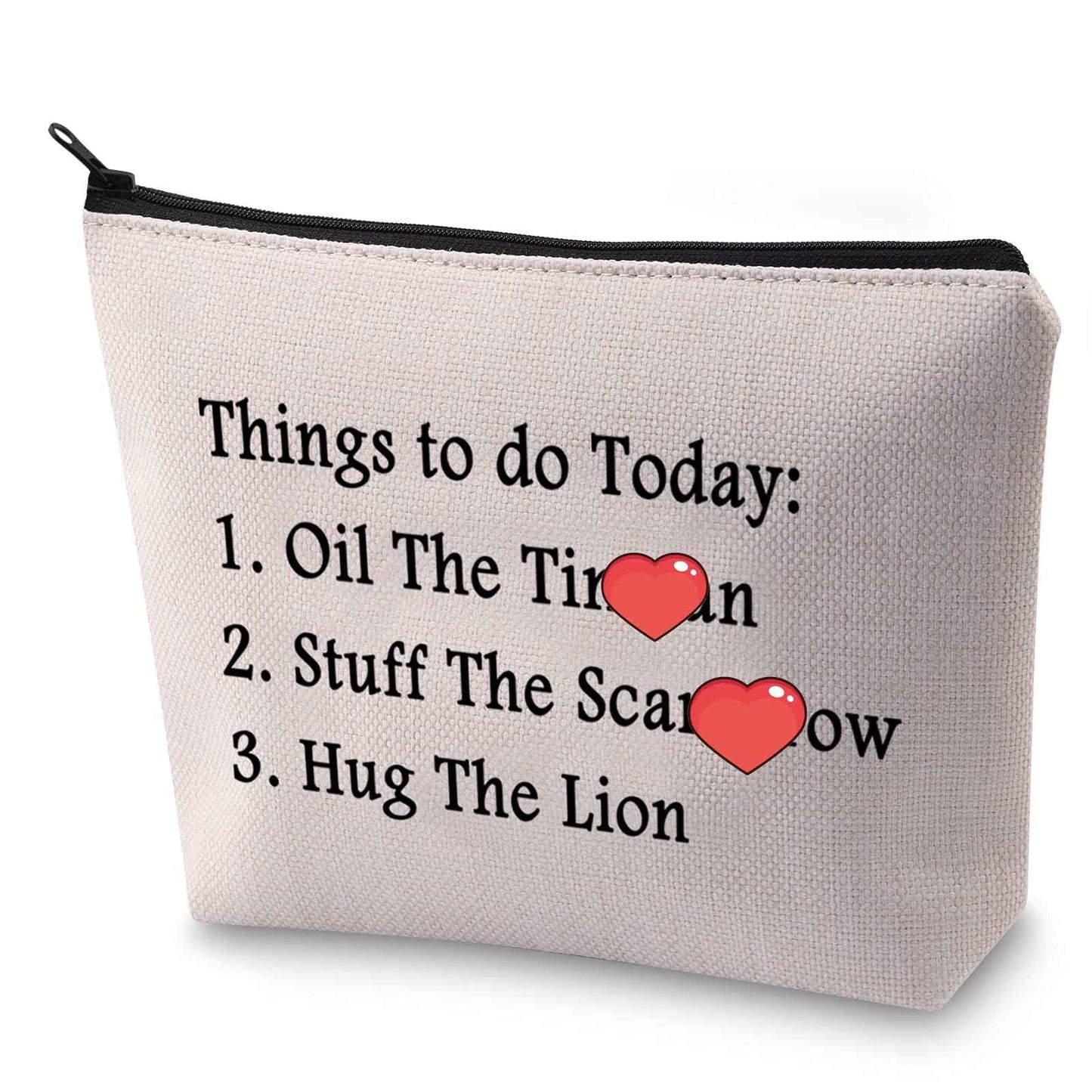 BLUPARK Wizard Gift Oil The T M Stuff The Scarec Hug The Lion Makeup Bag for Fans (Things to do Today)