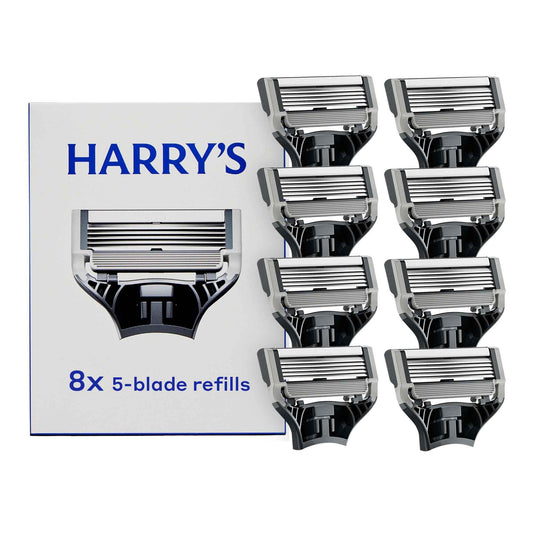 Harry's Original Razor Blades Refills - Razors for Men - German Engineered - 8 Count