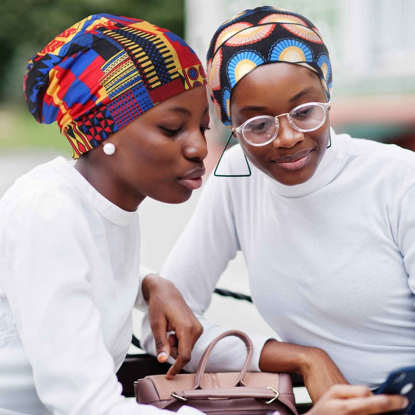 16 Pcs Satin Lined Sleep Cap African Silk Bonnet Beanie Double Layer Style Silk Hair Wrap Cover for Women (Stylish Style)