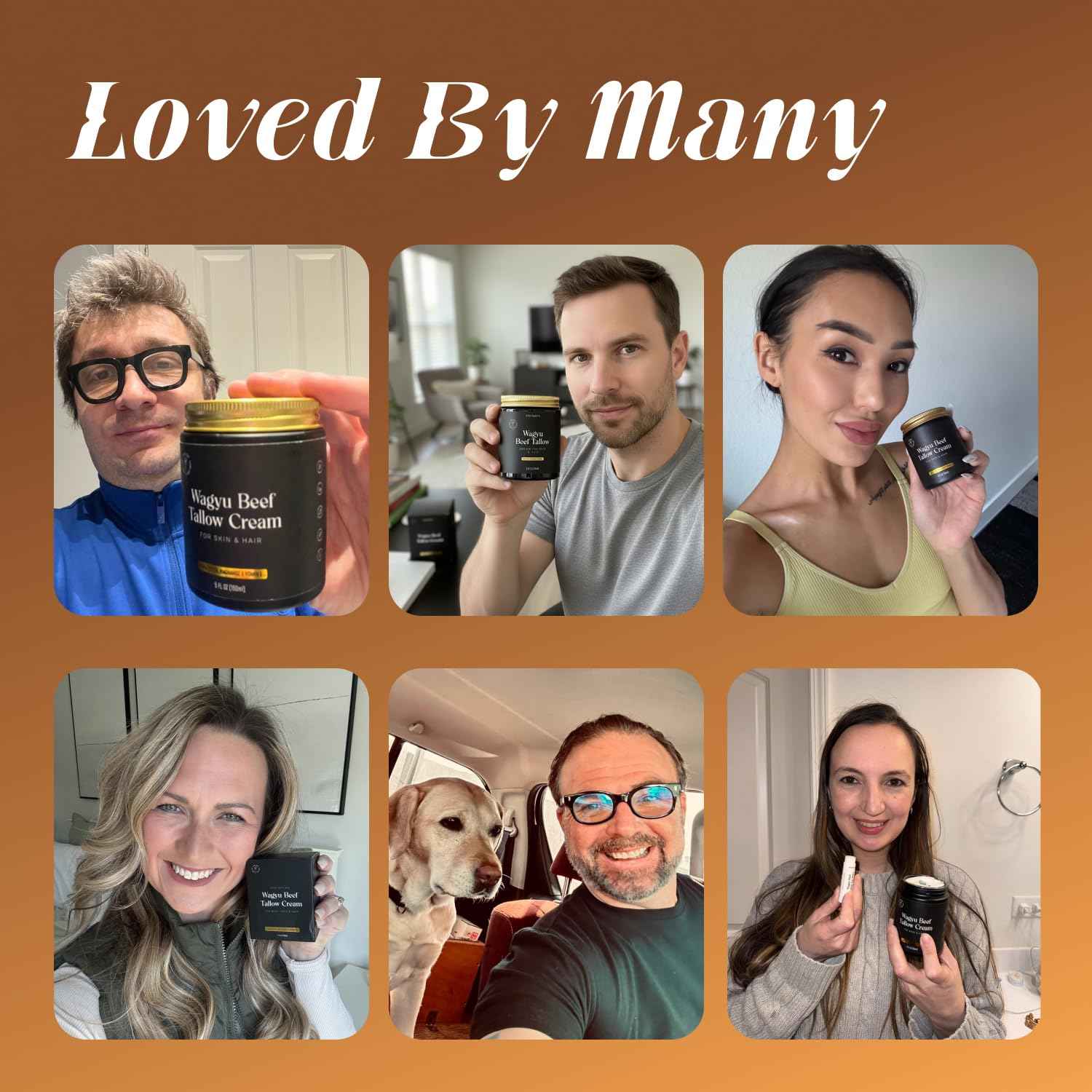 Non-Greasy Beef Tallow for Skin &Hair 5OZ Shea Butter, Vitamin E, Niacinamide, Whipped Grass Fed Beef Tallow for Face Moisturizer Cream, Lotion for Women & Men, Anti-Aging Face Moisturizer Leyo Rujera