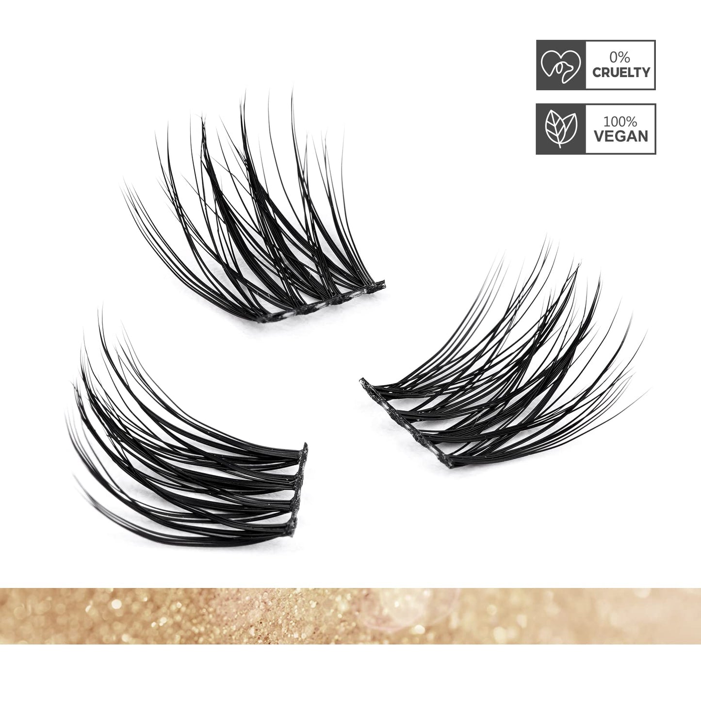 LANKIZ Lash Clusters,72pcs DIY Lash Extensions,10mm Superfine Band Individual Lashes, Soft & Natural Cluster Eyelash Extensions,DIY Eyelash Extension at Home