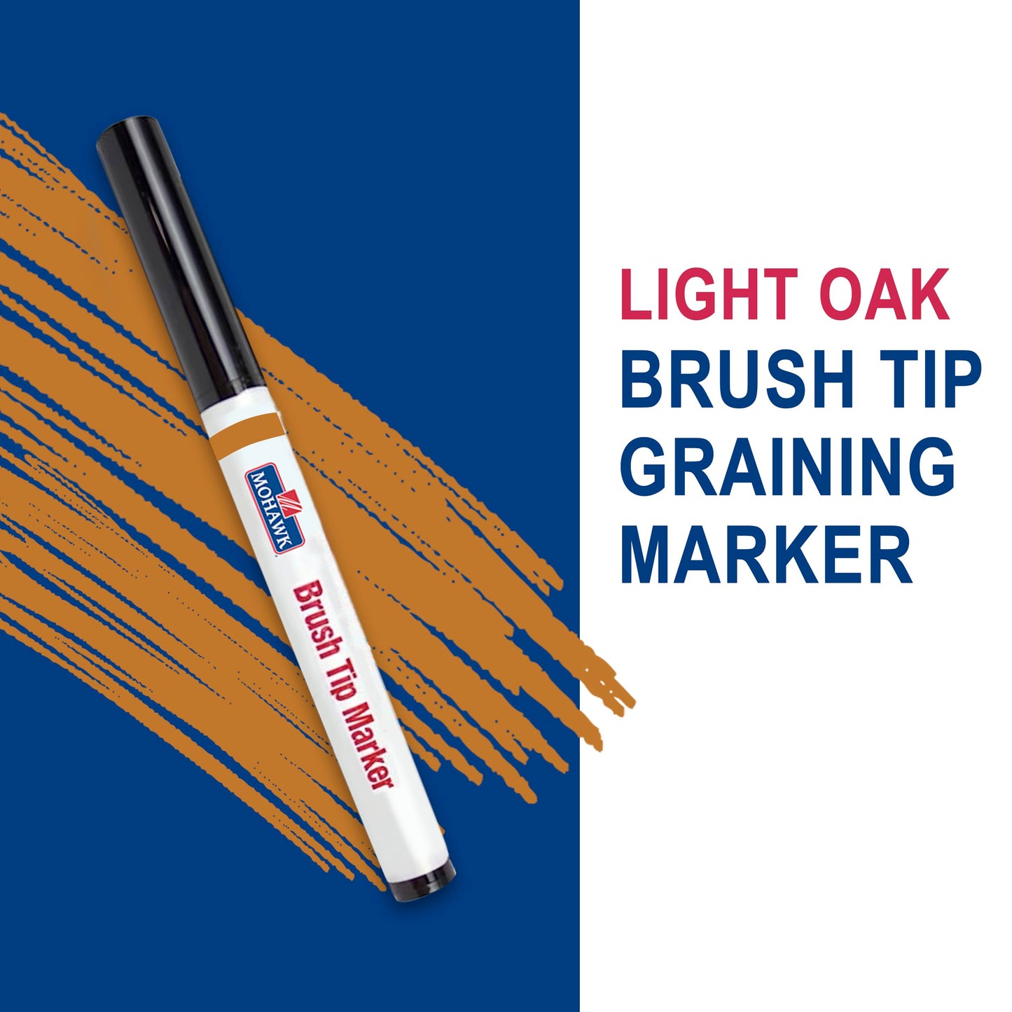 Mohawk Brush Tip Graining Marker - Light Oak