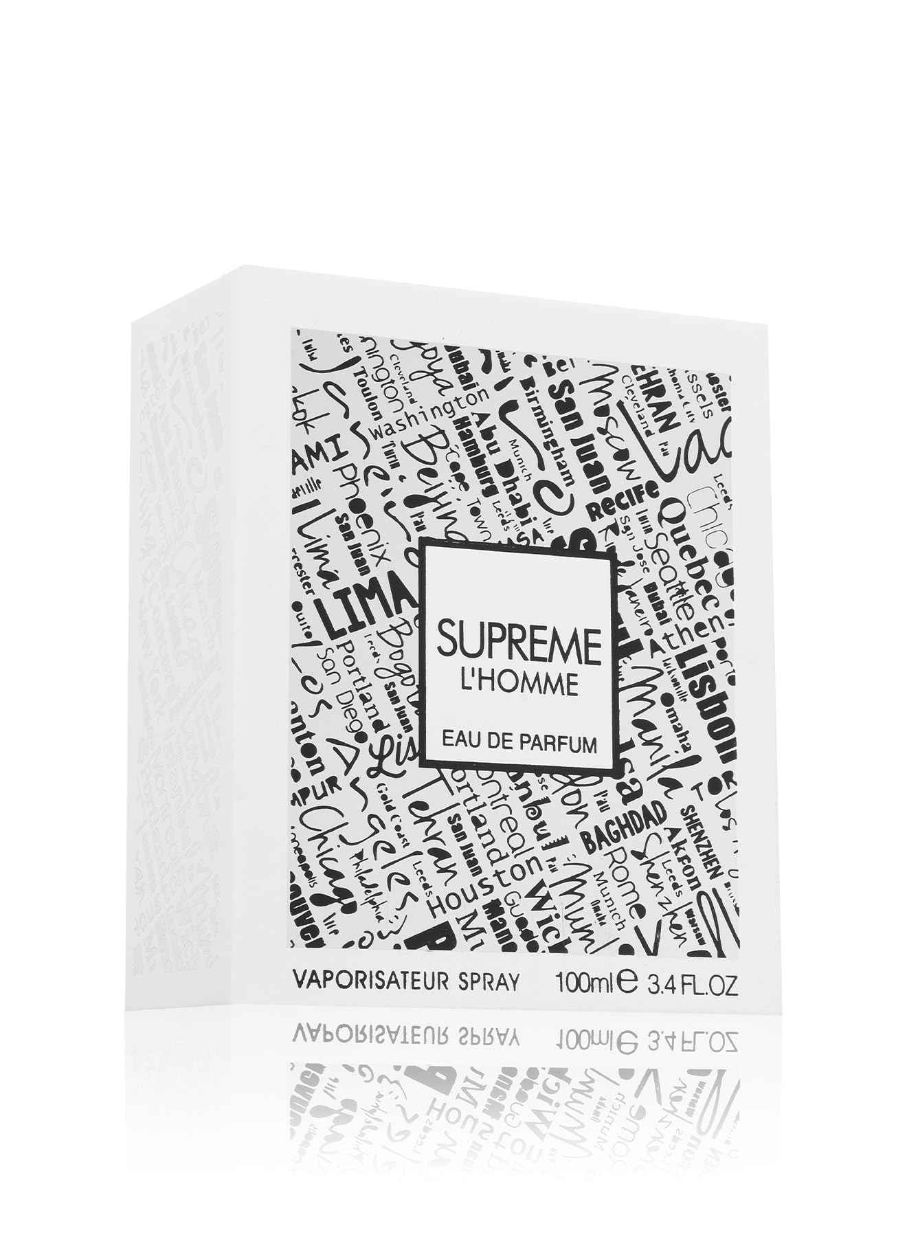 Fragrance World Supreme L'homme Eau De Parfum Spray for Men, 3.4 Ounce