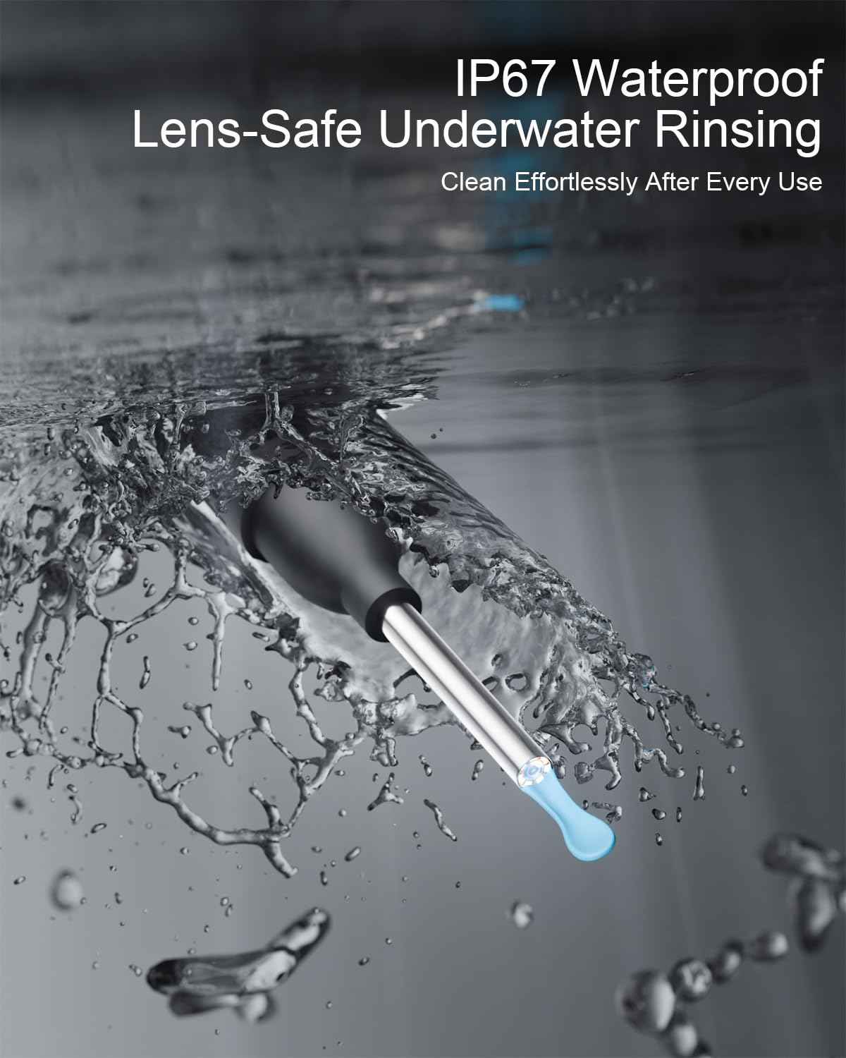 NEATEST Ear Wax Removal Tool with Camera - Ear Cleaner with 1296P HD Otoscope 6 LED Lights 8 Different Earwax Removal Kit Wireless Visual Ear Cleaning Tool for iPhone & Android Phones