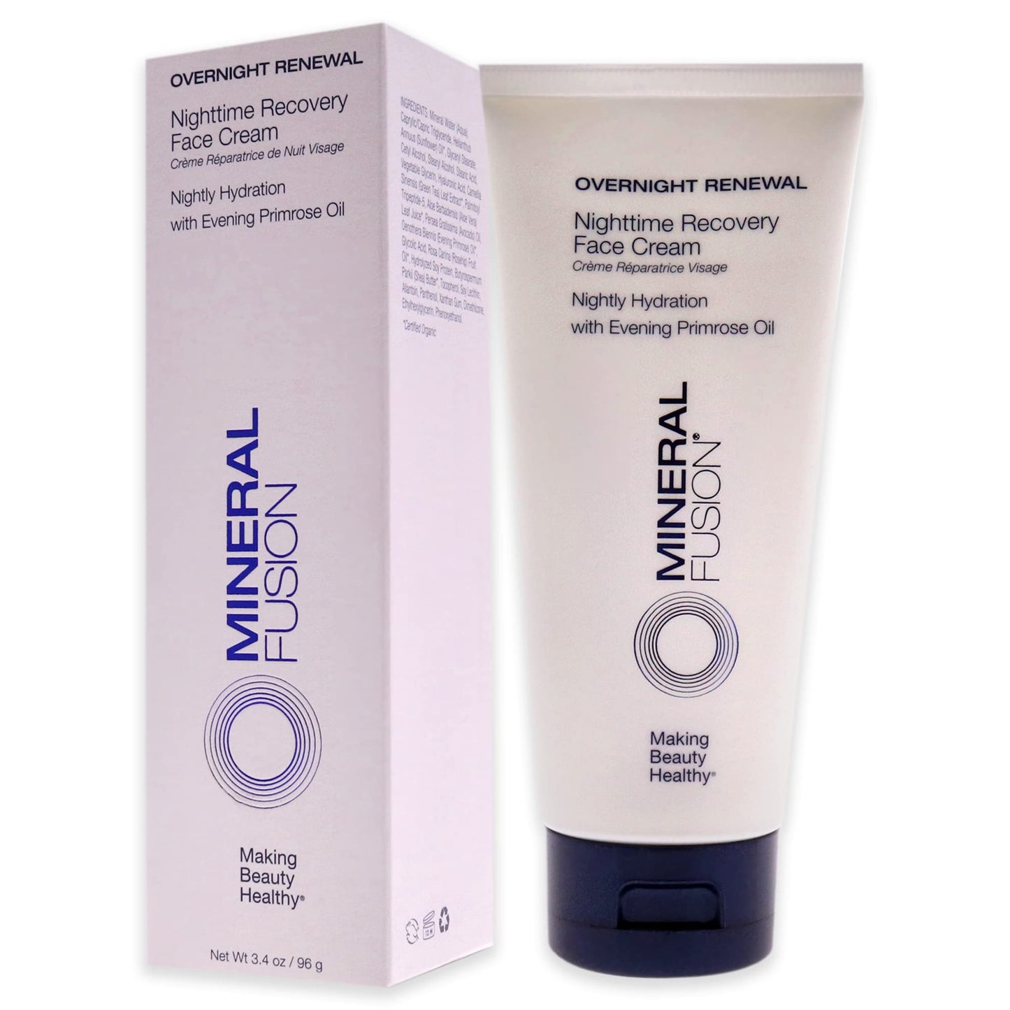 Mineral Fusion Overnight Renewal Nighttime Recovery Face Cream, 3.4 oz